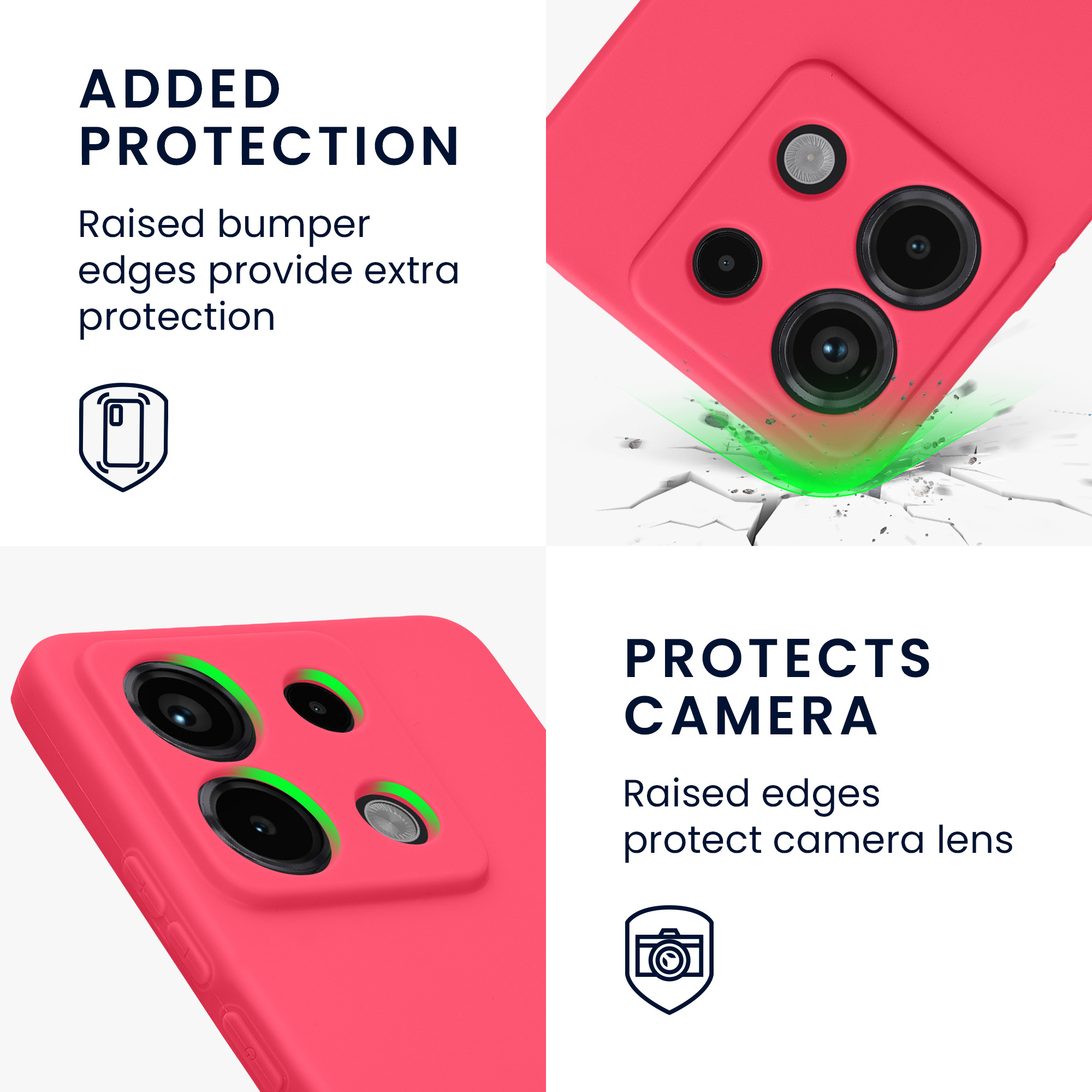 Kryt Xiaomi Redmi Note 13 Pro 5G silikonový TPU růžová kwmobile