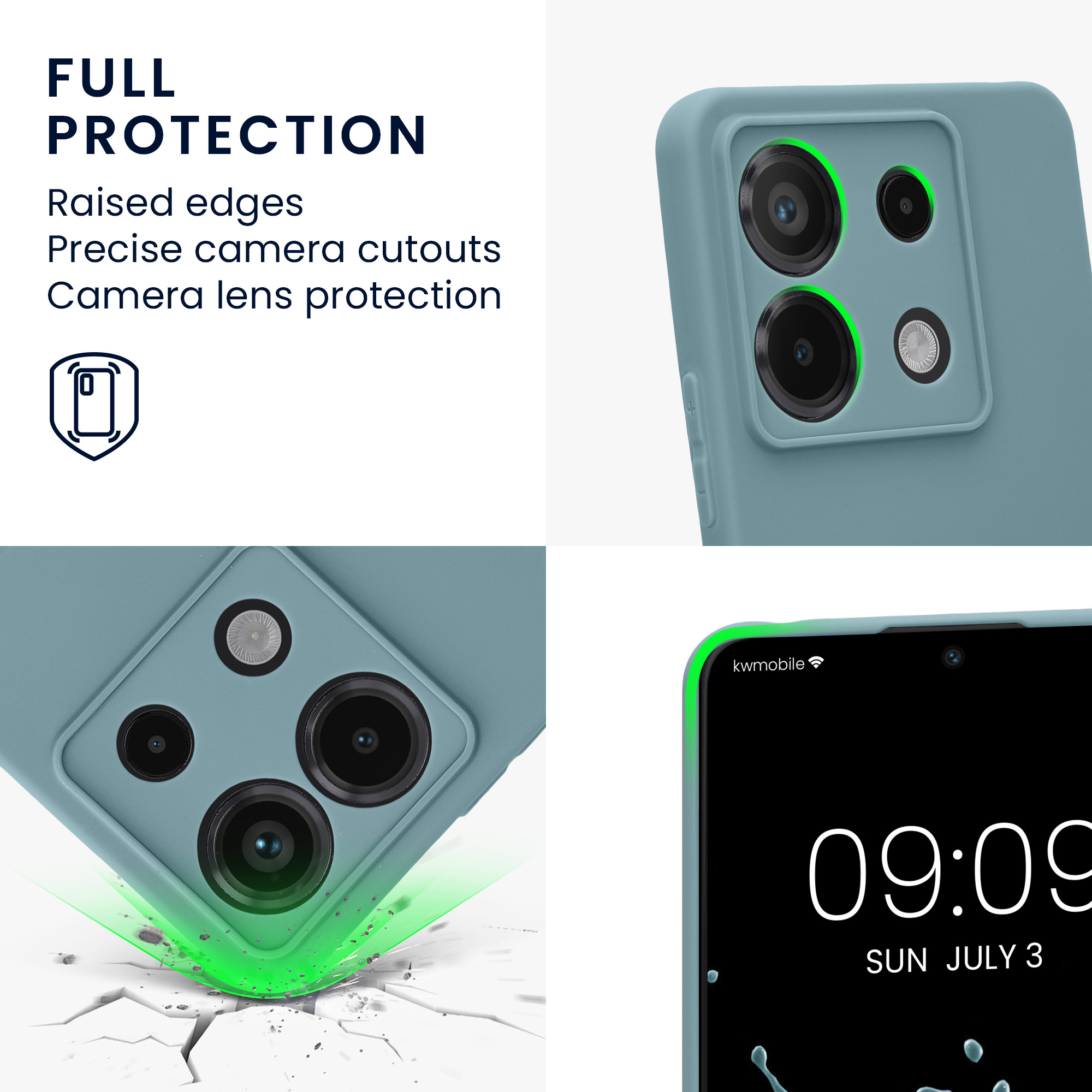 Kryt Xiaomi Redmi Note 13 Pro 5G silikonový TPU červená kwmobile