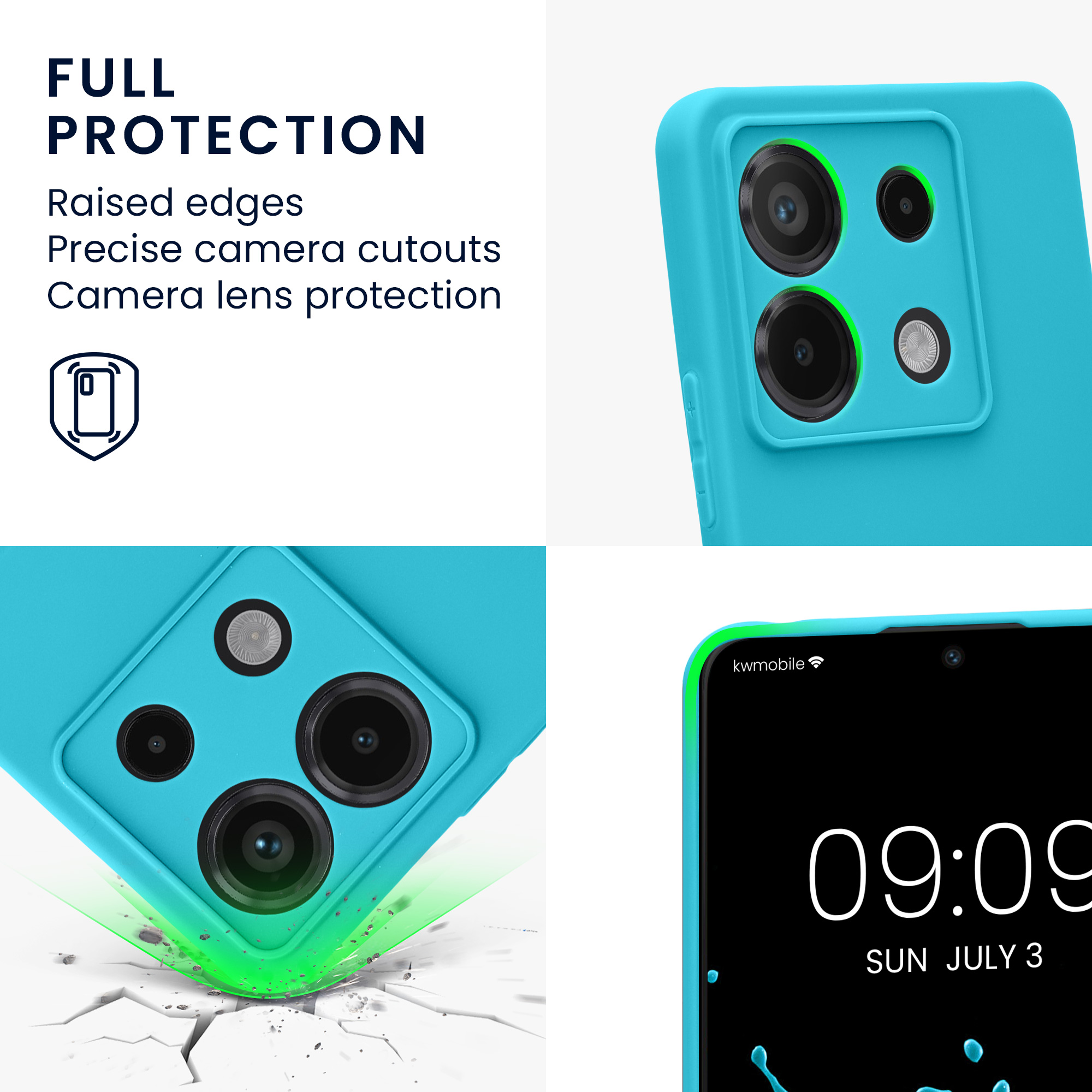 Kryt Xiaomi Redmi Note 13 Pro 5G silikonový TPU červená kwmobile