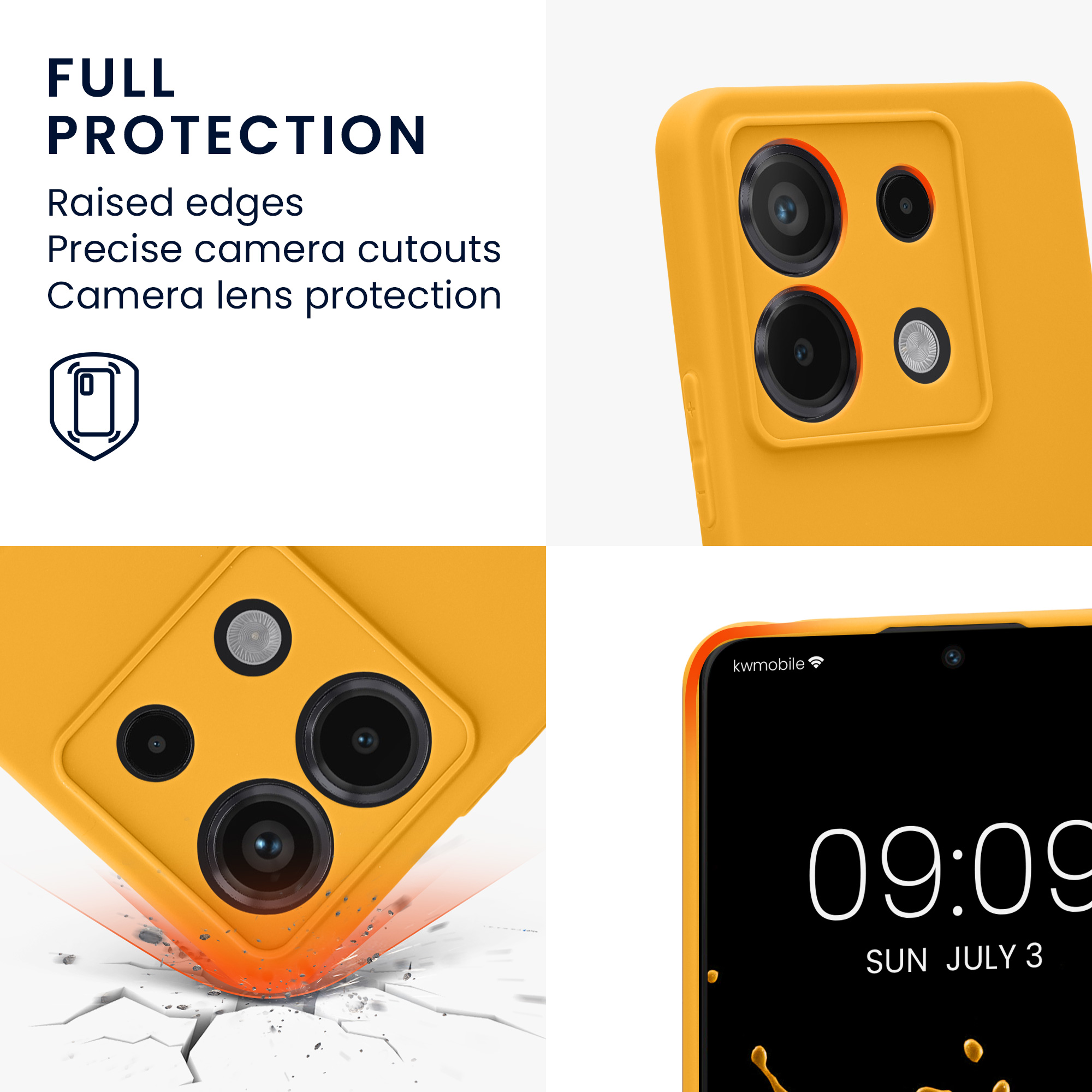 Kryt Xiaomi Redmi Note 13 Pro 5G silikonový TPU červená kwmobile