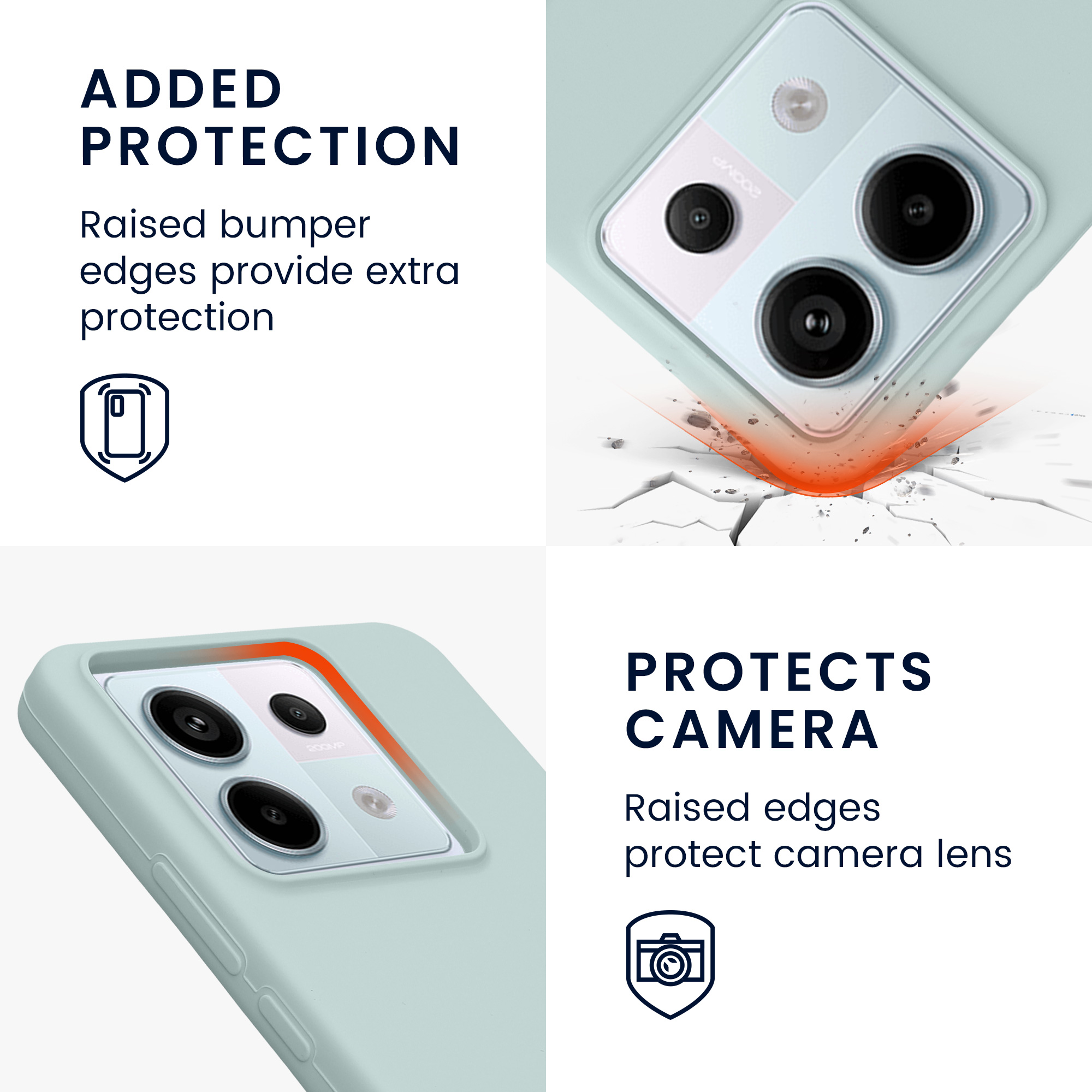 Kryt Xiaomi Redmi Note 13 Pro 5G silikonový TPU mátová kwmobile