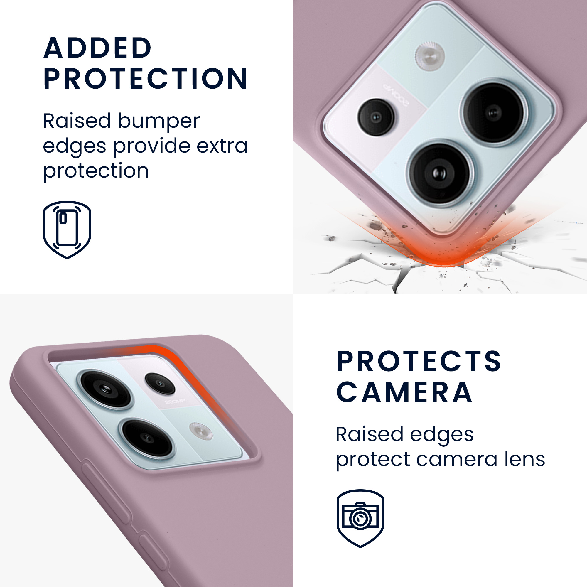 Kryt Xiaomi Redmi Note 13 Pro 5G silikonový TPU červená kwmobile