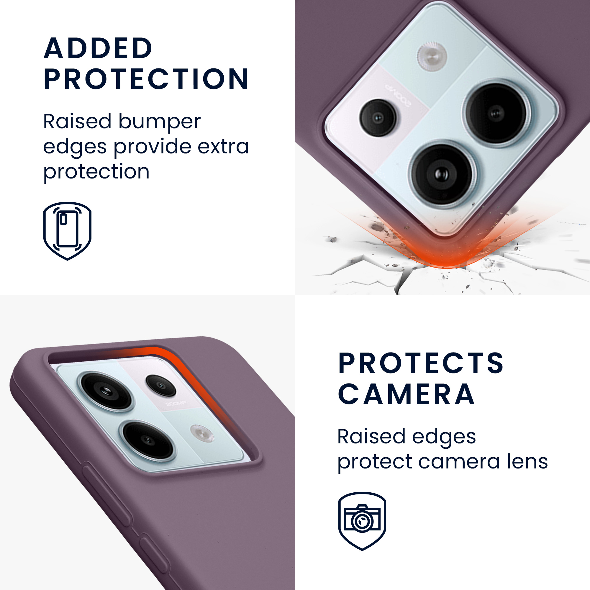Kryt Xiaomi Redmi Note 13 Pro 5G silikonový TPU červená kwmobile