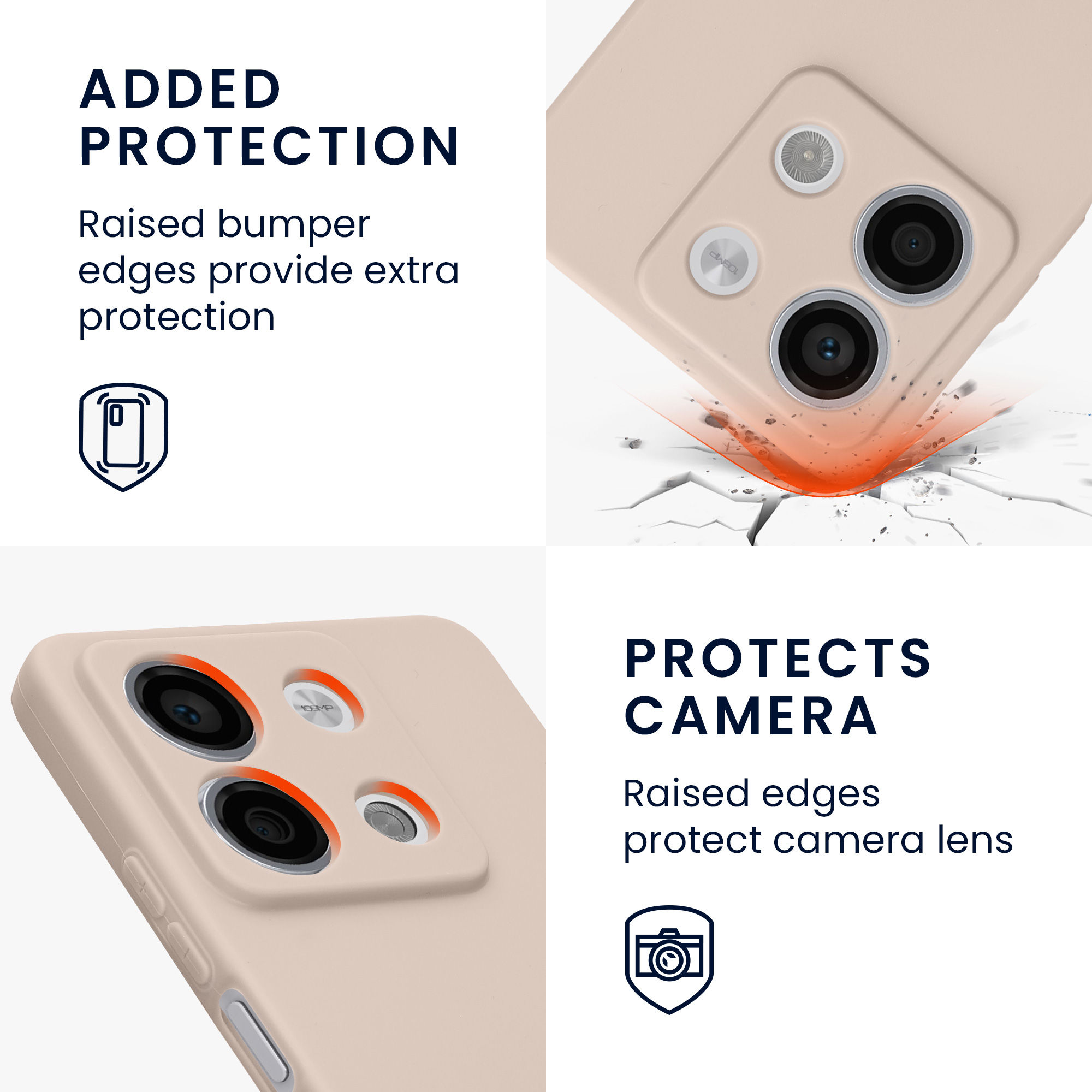 Kryt Xiaomi Redmi Note 13 5G silikonový TPU kokosová - vícebarevná kwmobile