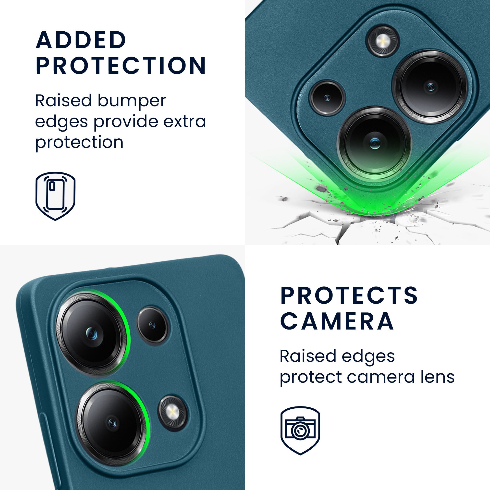Kryt Xiaomi Poco M6 Pro (4G) metalický TPU metalická karibská modrá kwmobile