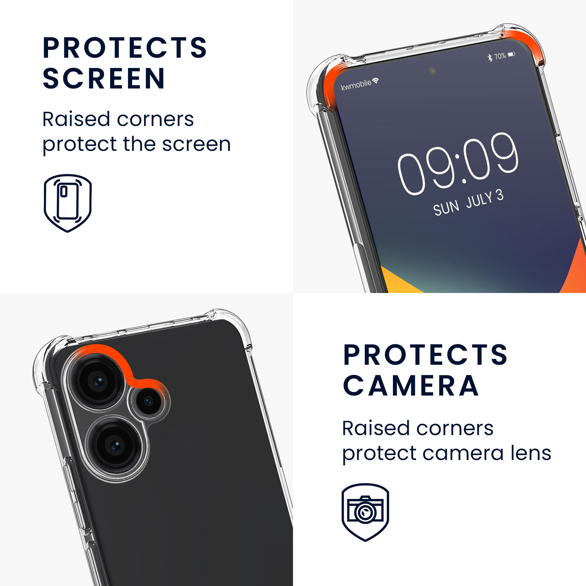 Kryt Xiaomi Redmi Note 13 Pro+ 5G crossbody popruh průhledná kwmobile