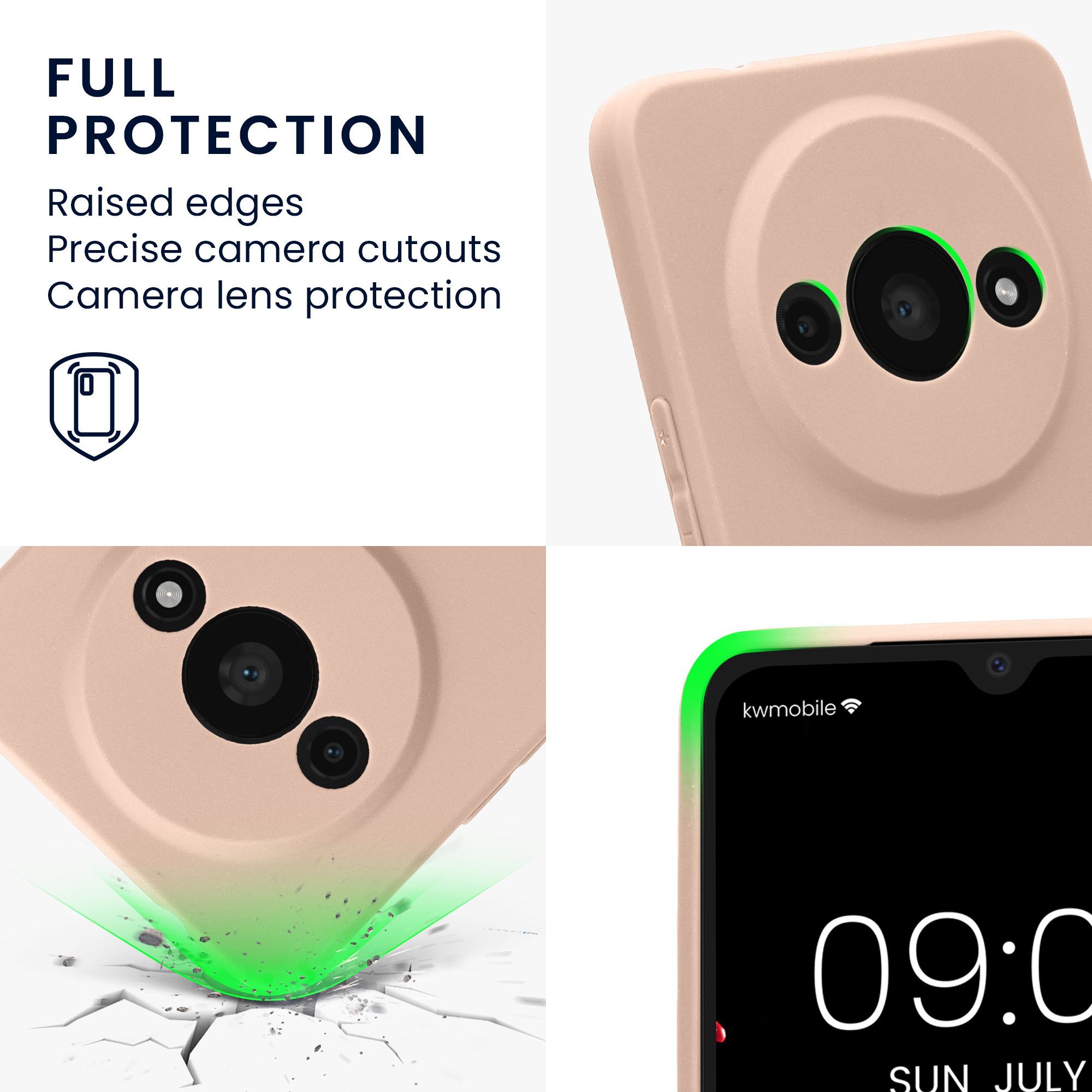 Kryt Xiaomi Redmi A3 silikonový TPU kokosová - vícebarevná kwmobile