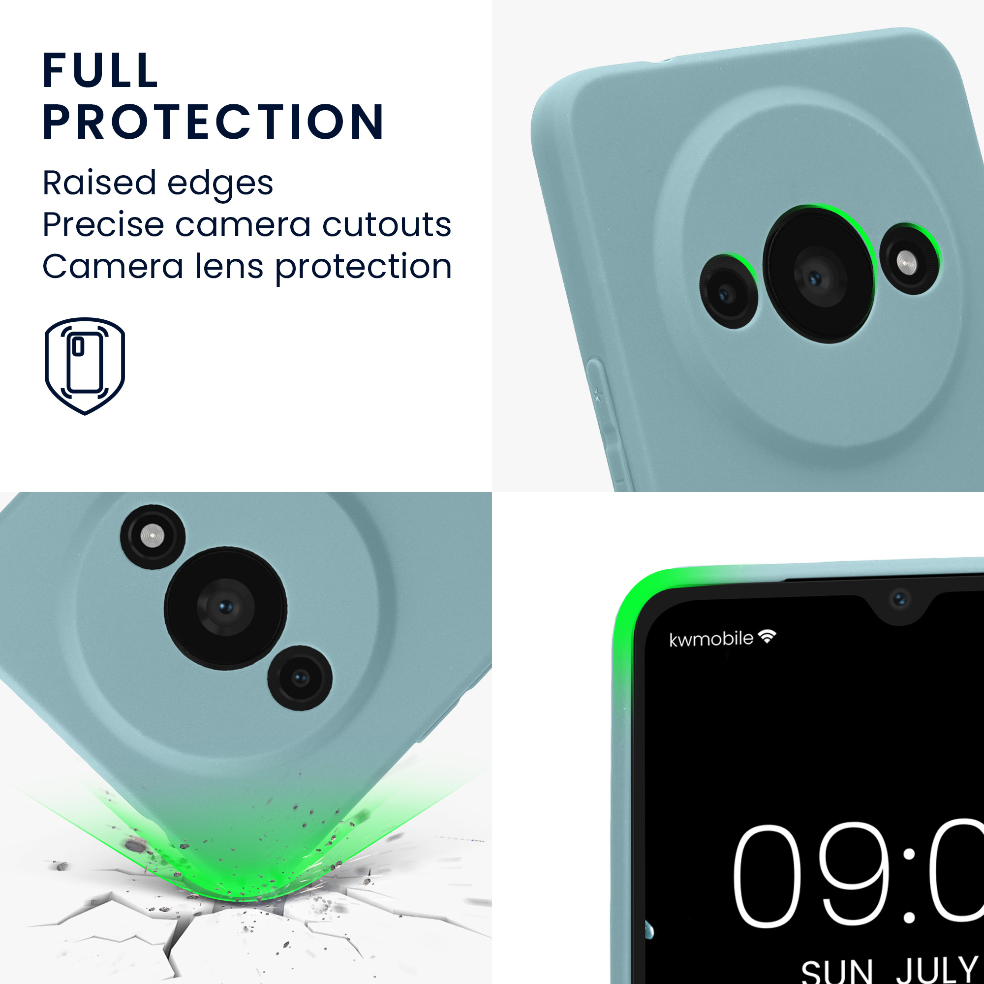 Kryt Xiaomi Redmi A3 silikonový TPU červená kwmobile