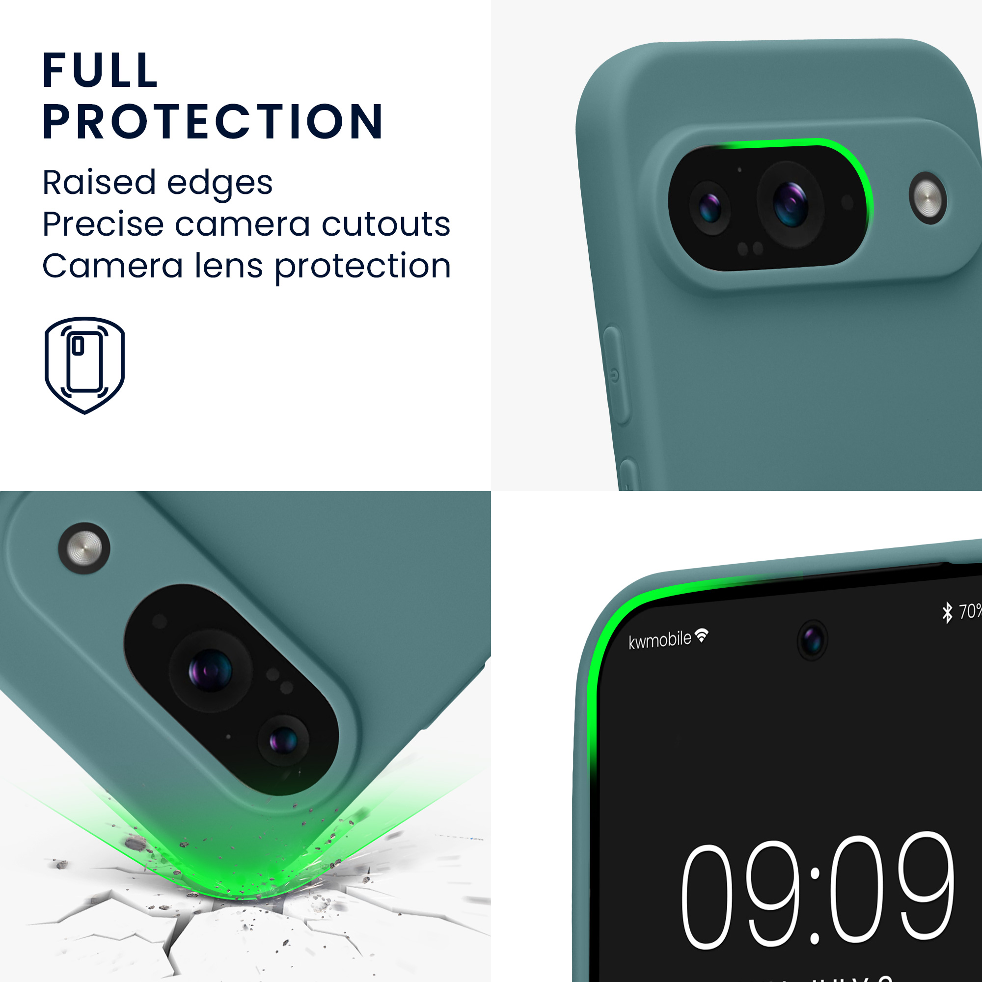 Kryt na mobil kwmobile pro Google Pixel 9 - Arctic Night