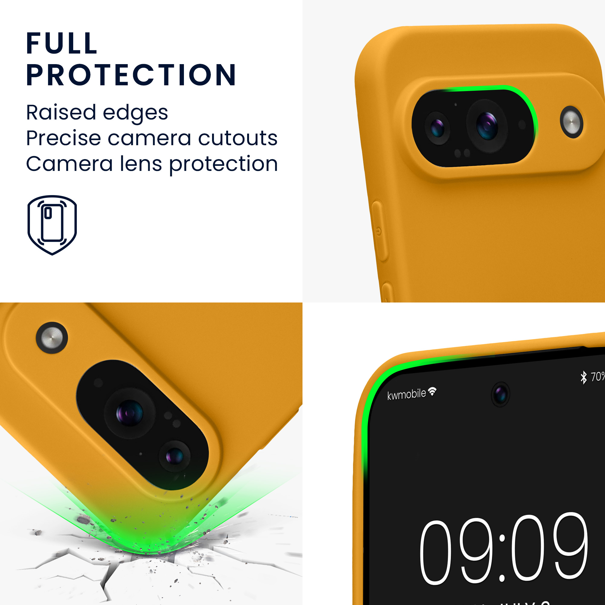 Kryt na mobil kwmobile pro Google Pixel 9 - Mango