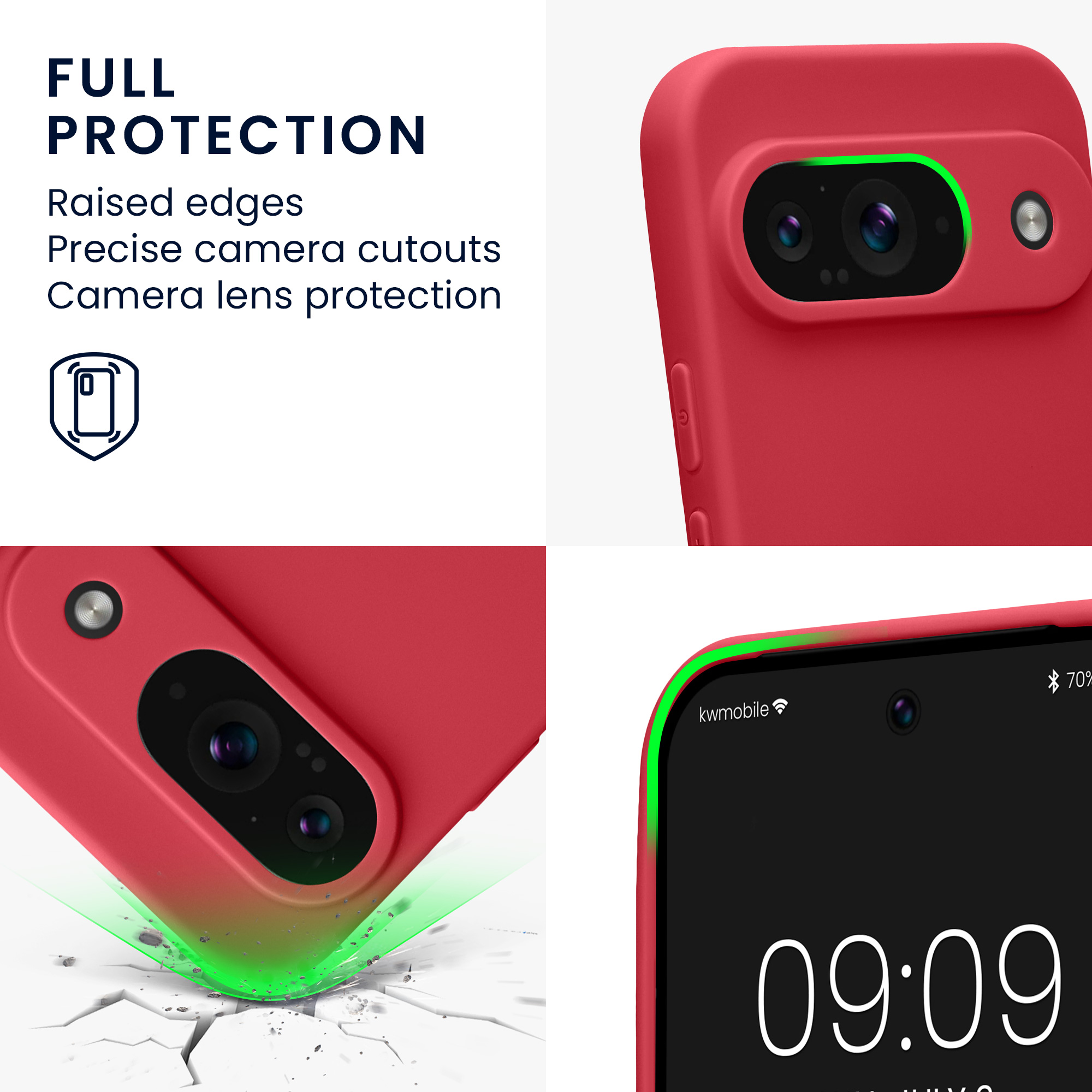 Kryt na mobil kwmobile pro Google Pixel 9 - Fuchsia Matte