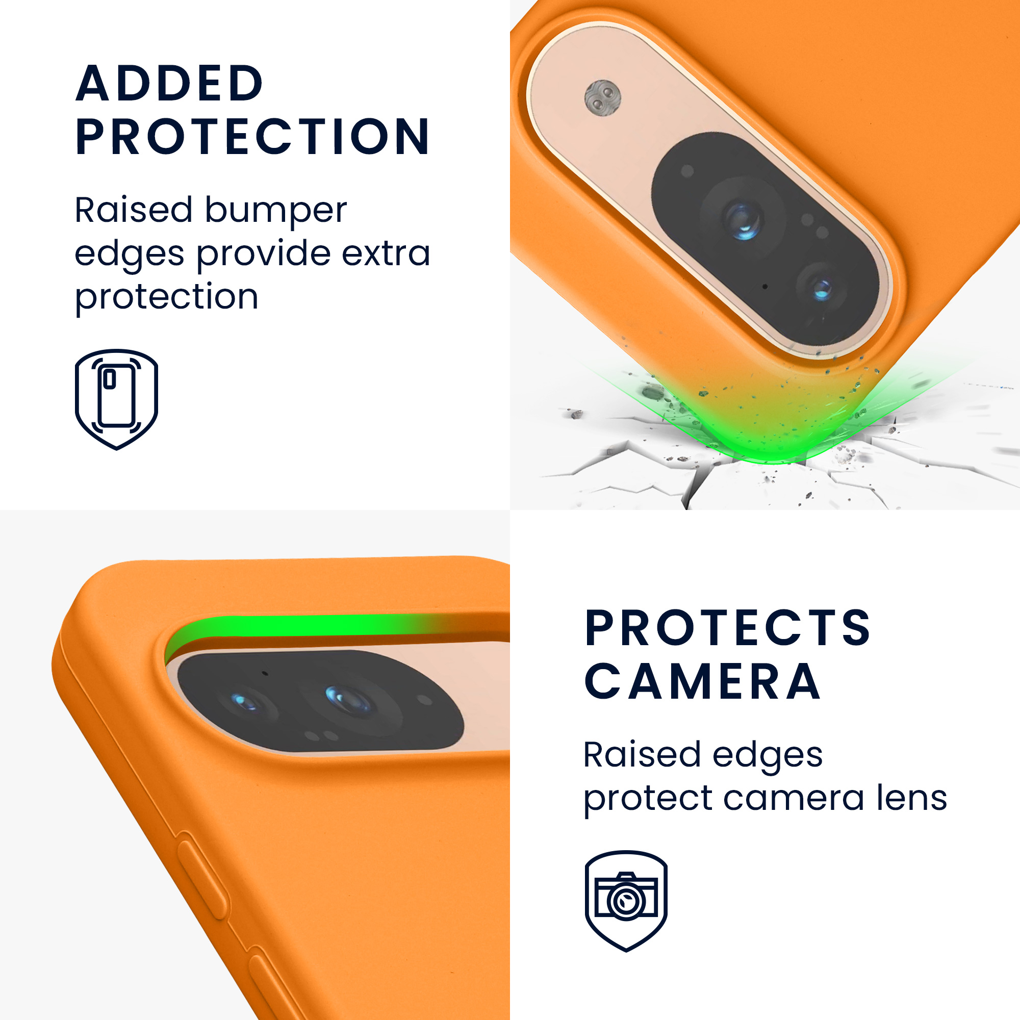 Pouzdro pro Google Pixel 9 kwmobile - ovocná oranžová