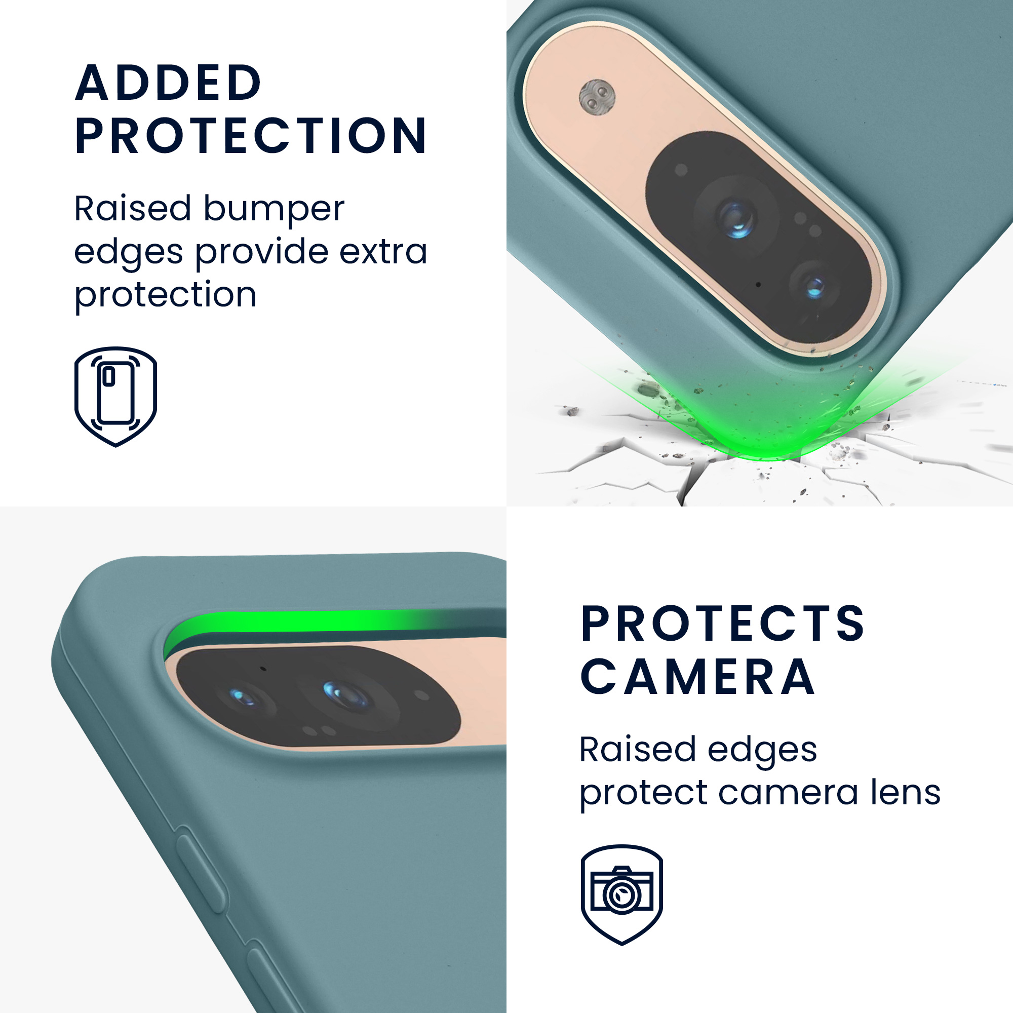 Kryt na mobil kwmobile pro Google Pixel 9 Pro / Google Pixel 9 - Wireless Charging Antique Stone