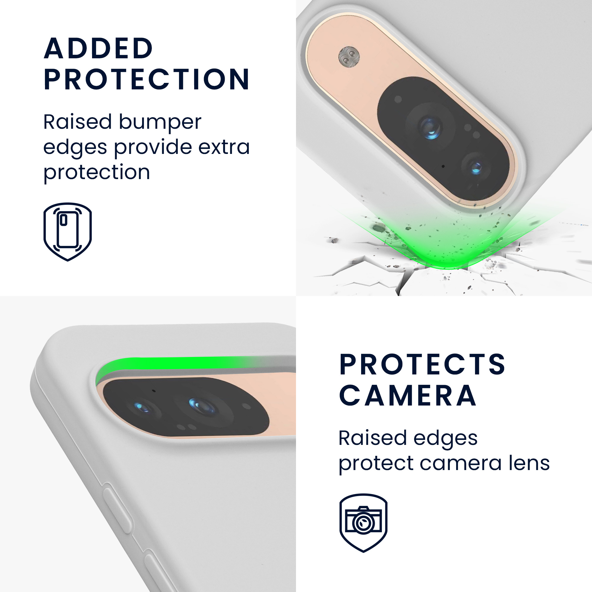 Kryt na mobil kwmobile pro Google Pixel 9 Pro / Google Pixel 9 - matná bílá