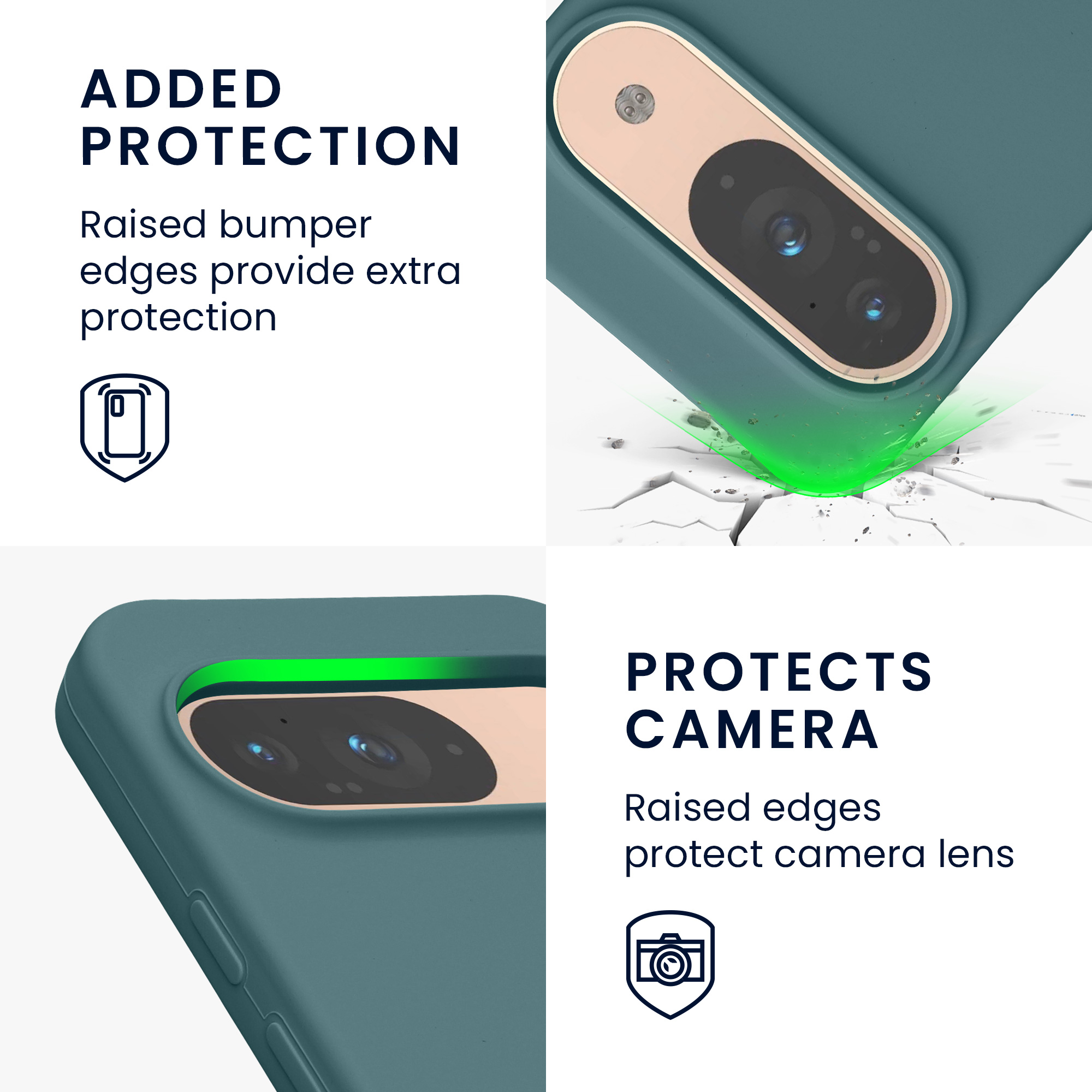 Kryt na mobil kwmobile pro Google Pixel 9 Pro / Google Pixel 9 - Wireless Charging Arctic Night