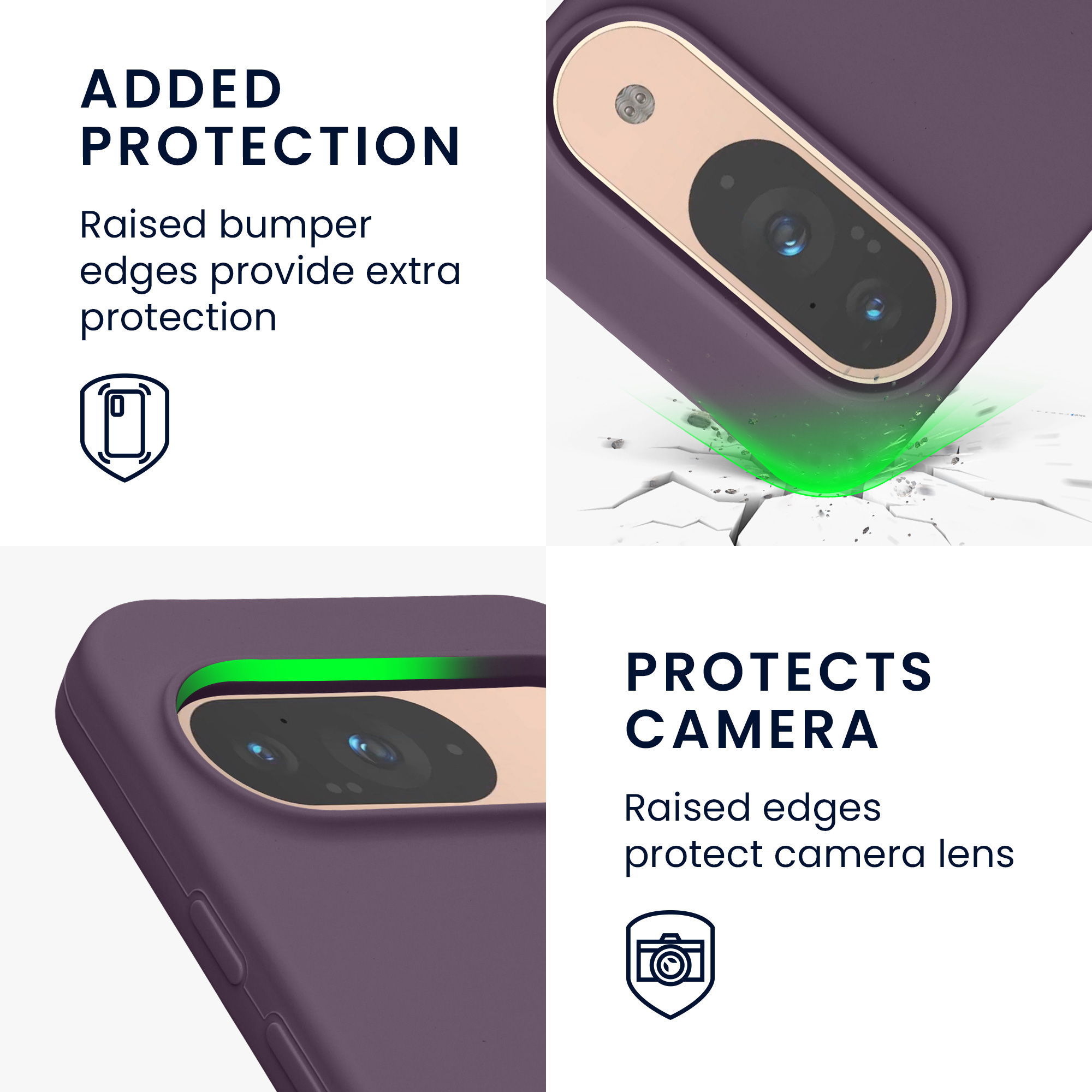 Kryt na mobil kwmobile pro Google Pixel 9 Pro / Google Pixel 9 - světle fialová Pale Iris