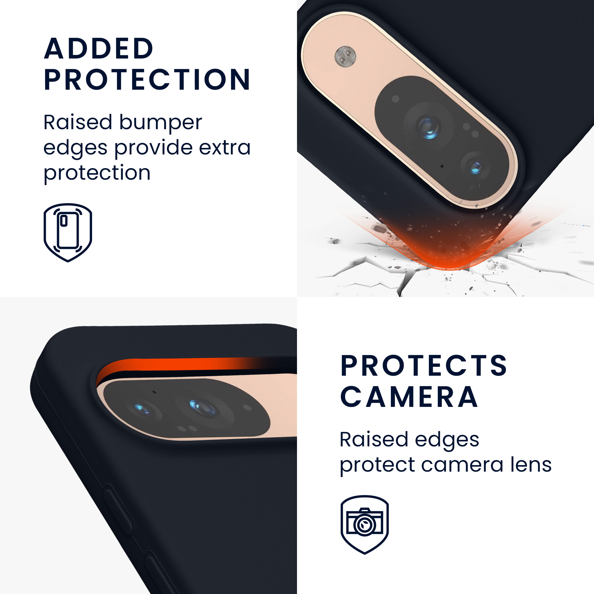 Kryt na mobil kwmobile pro Google Pixel 9 Pro / Google Pixel 9 - borůvkově modrá