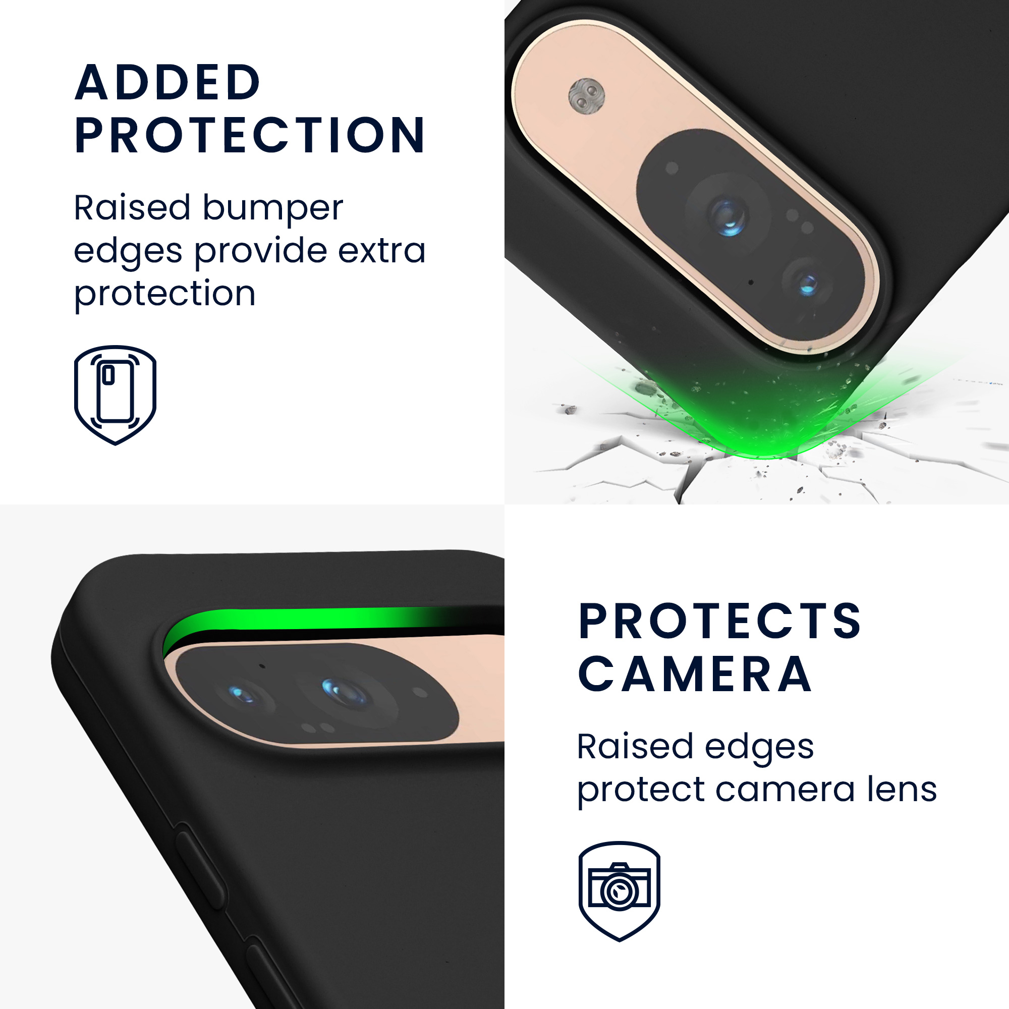 Pouzdro pro Google Pixel 9 kwmobile - černá matný