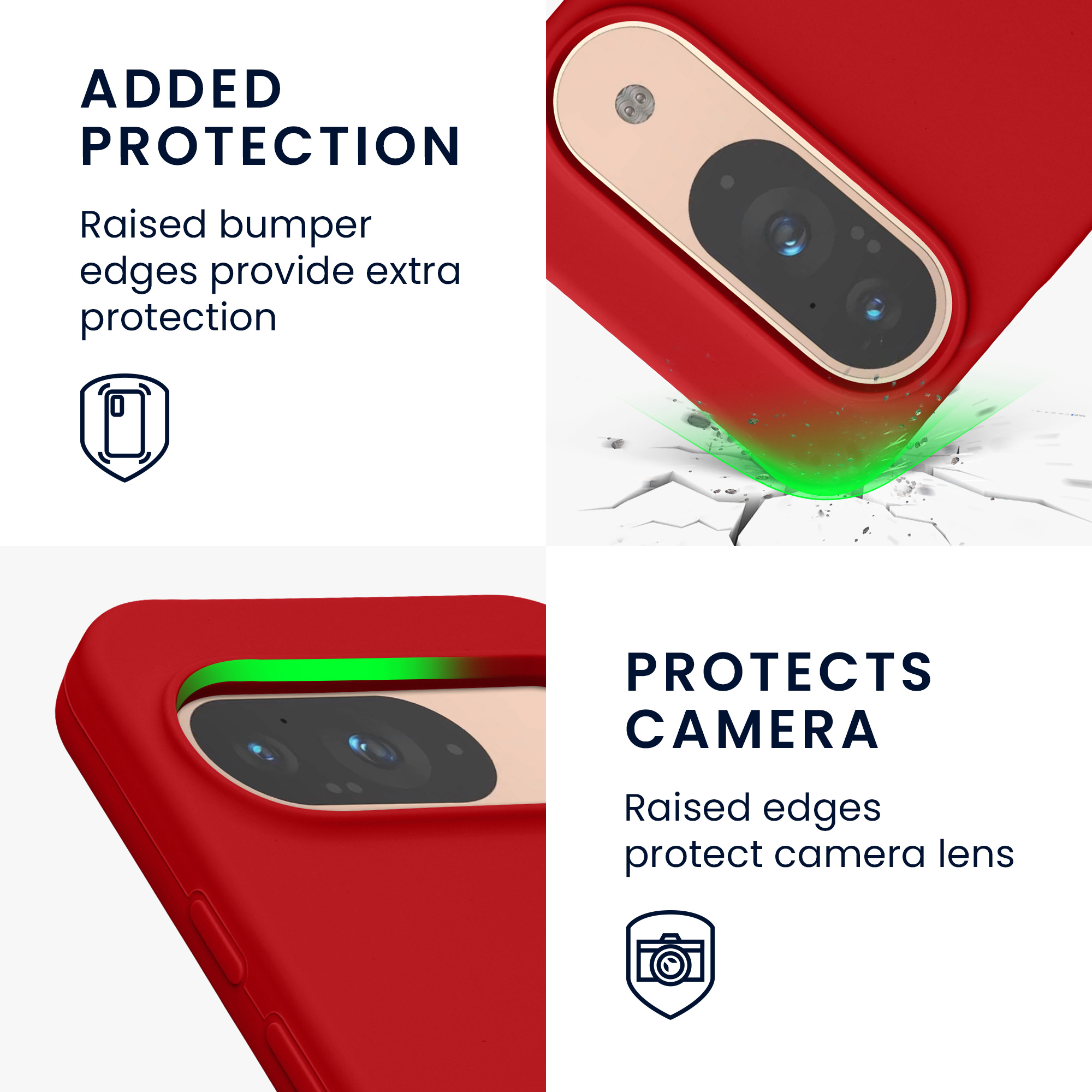 Kryt na mobil kwmobile pro Google Pixel 9 Pro / Google Pixel 9 - Wireless Charging Sweet Cherry