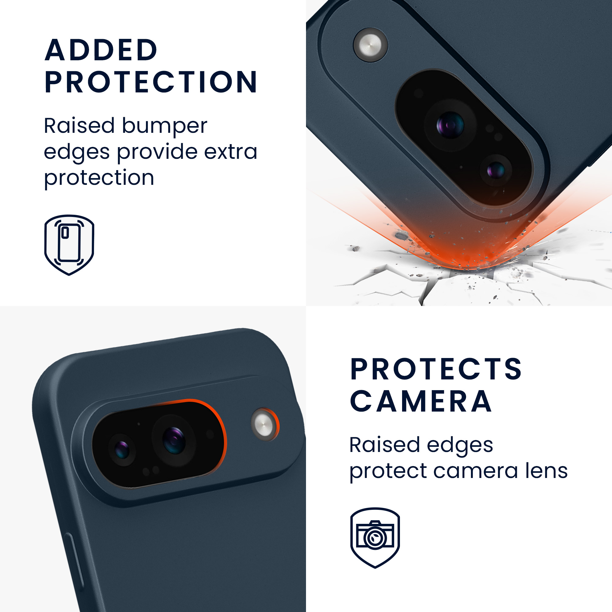 Pouzdro pro Google Pixel 9 kwmobile metalické TPU - metalická zodiac modrá