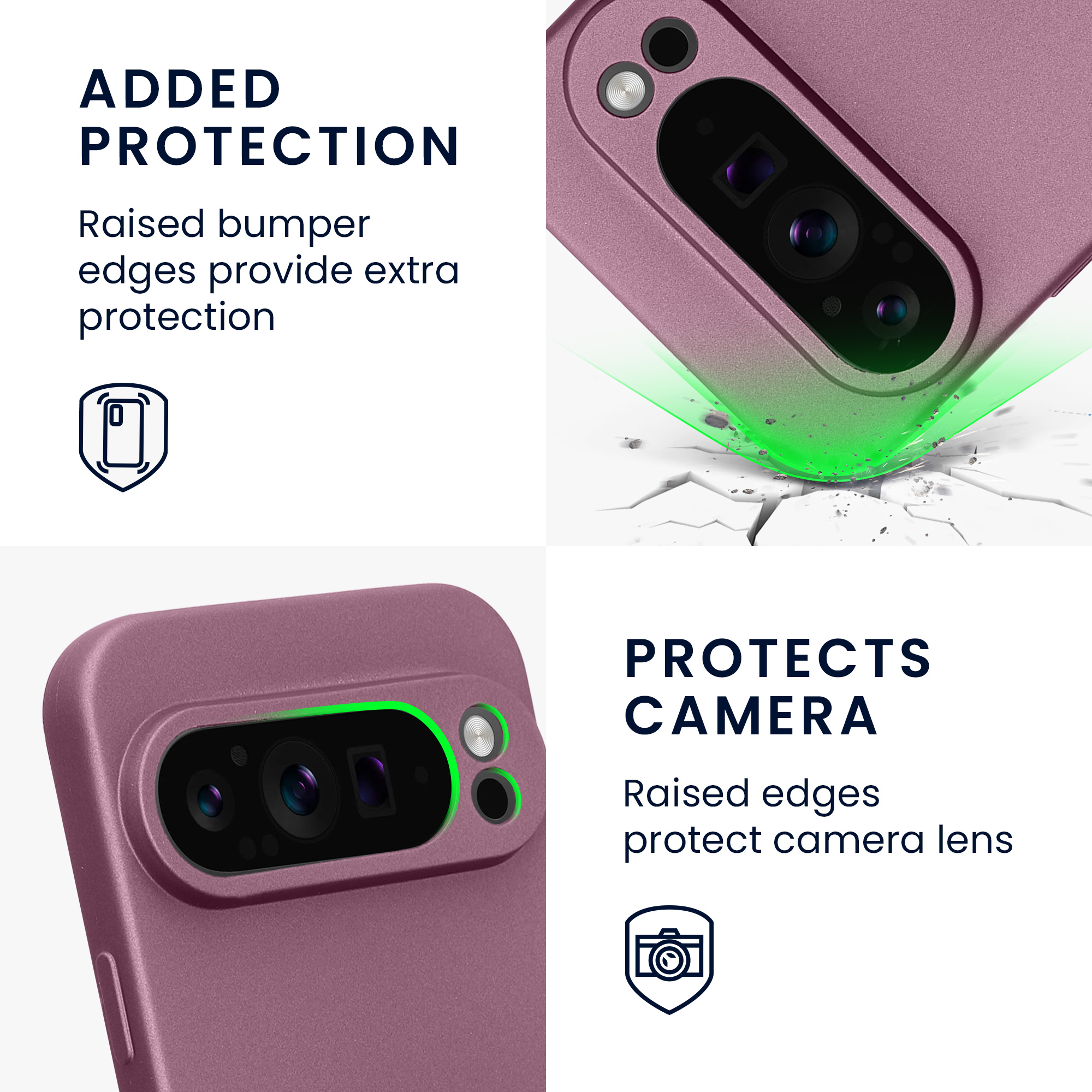 Pouzdro pro Google Pixel 9 Pro kwmobile metalické TPU - metalická levandulová