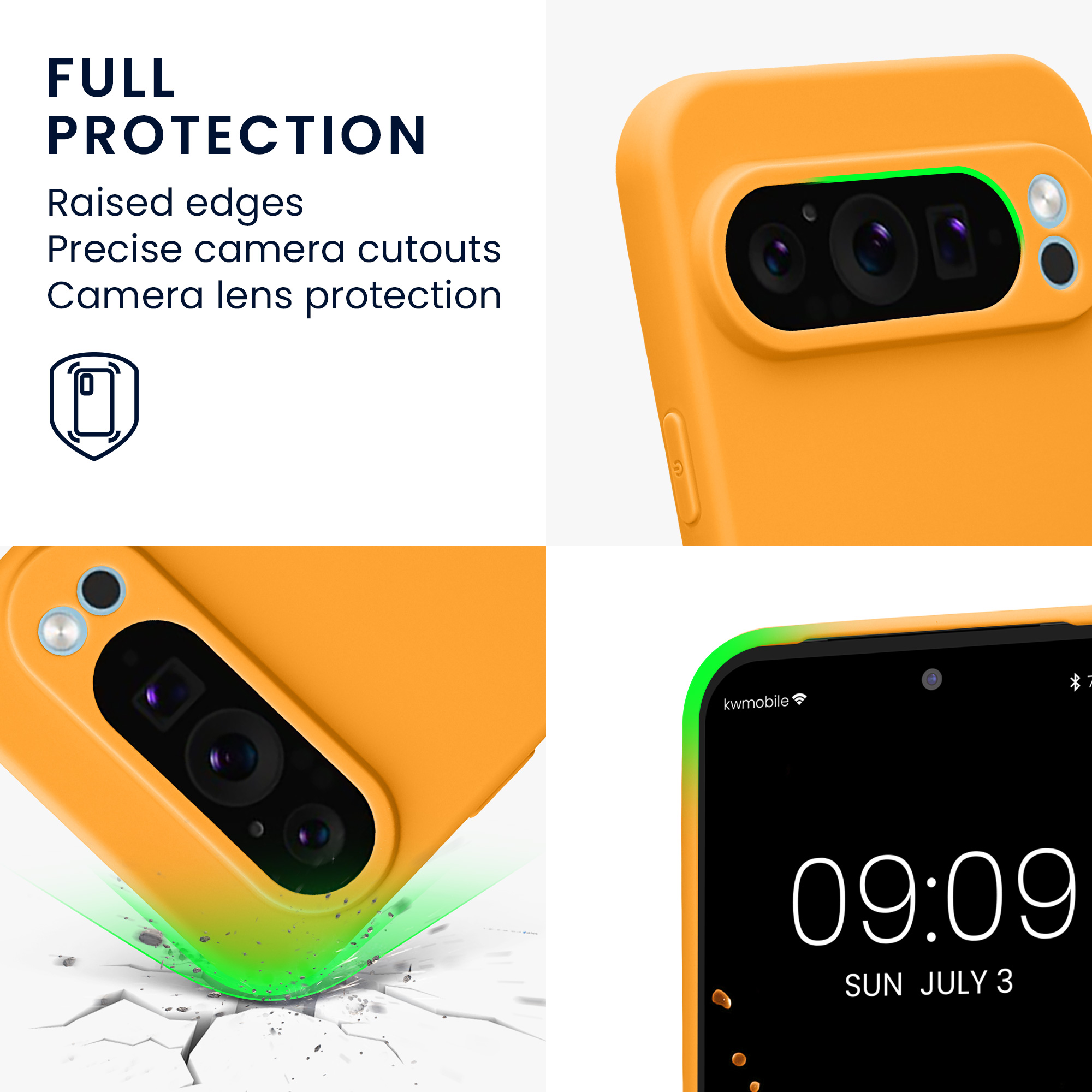 Pouzdro pro Google Pixel 9 Pro XL kwmobile tenké TPU - ovocná oranžová