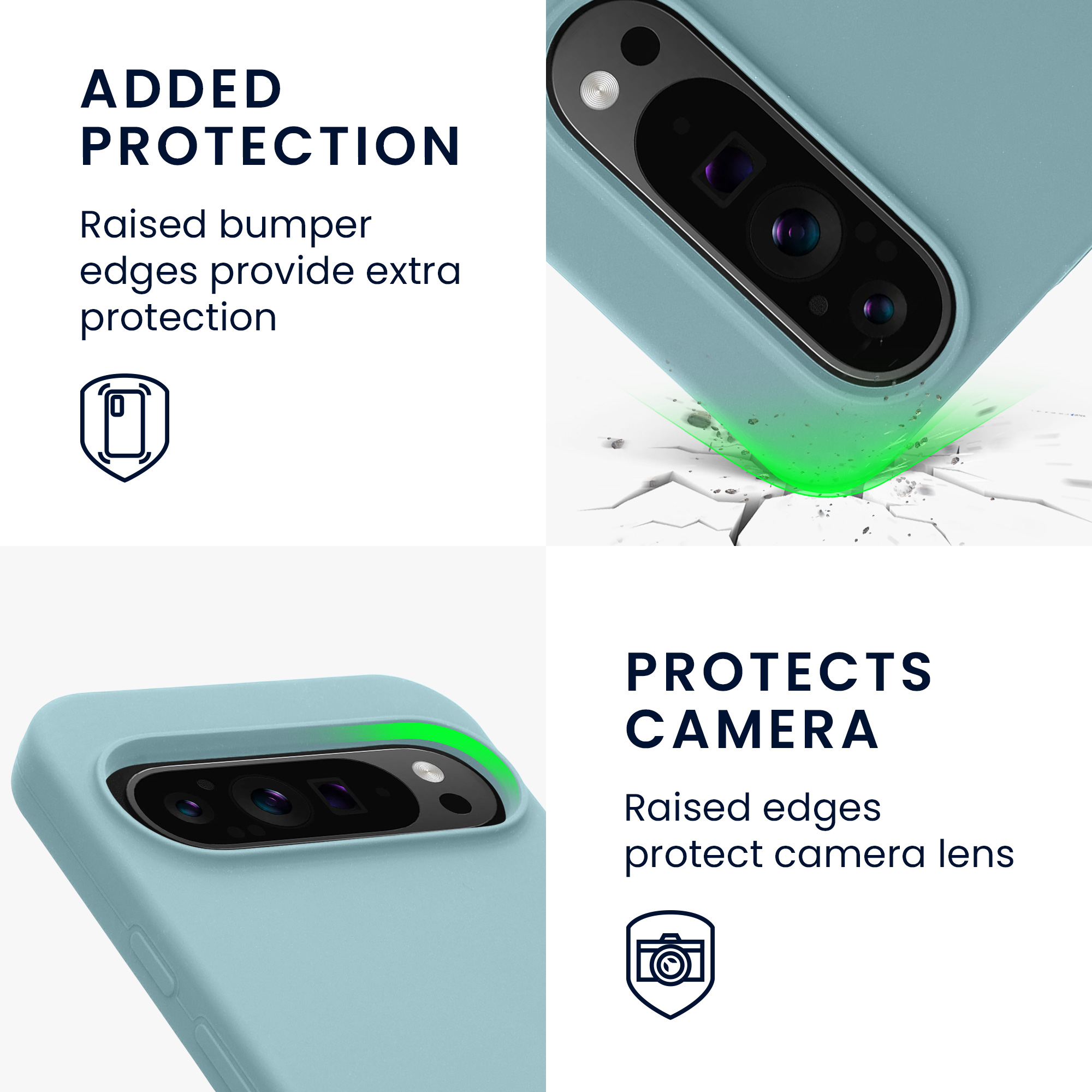 Silikonový kryt kwmobile pro Google Pixel 9 Pro XL - kamenná