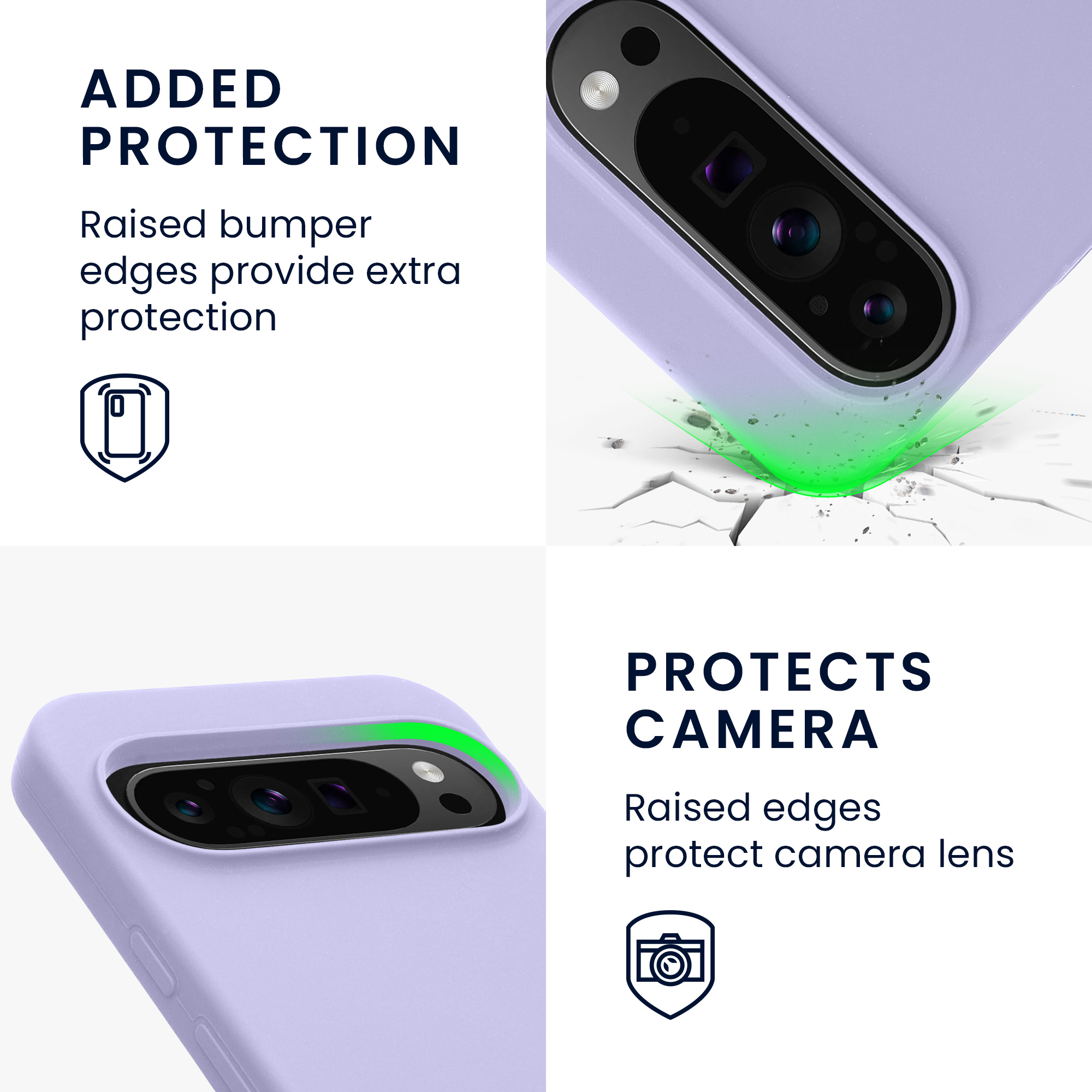Silikonový kryt kwmobile pro Google Pixel 9 Pro XL - levandulová