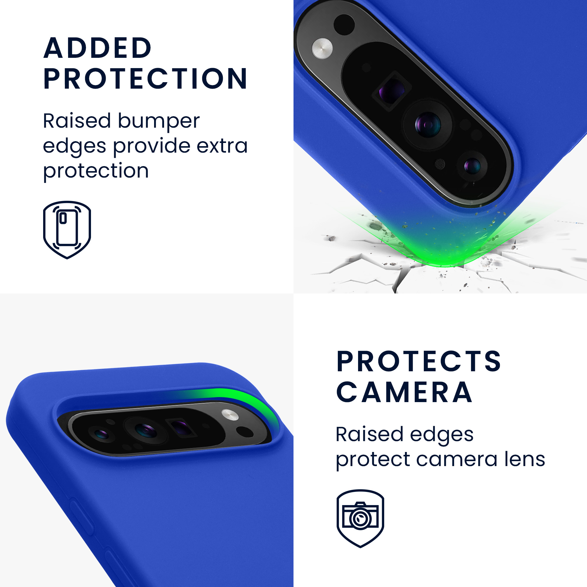 Silikonový kryt kwmobile pro Google Pixel 9 Pro XL - baltská modrá