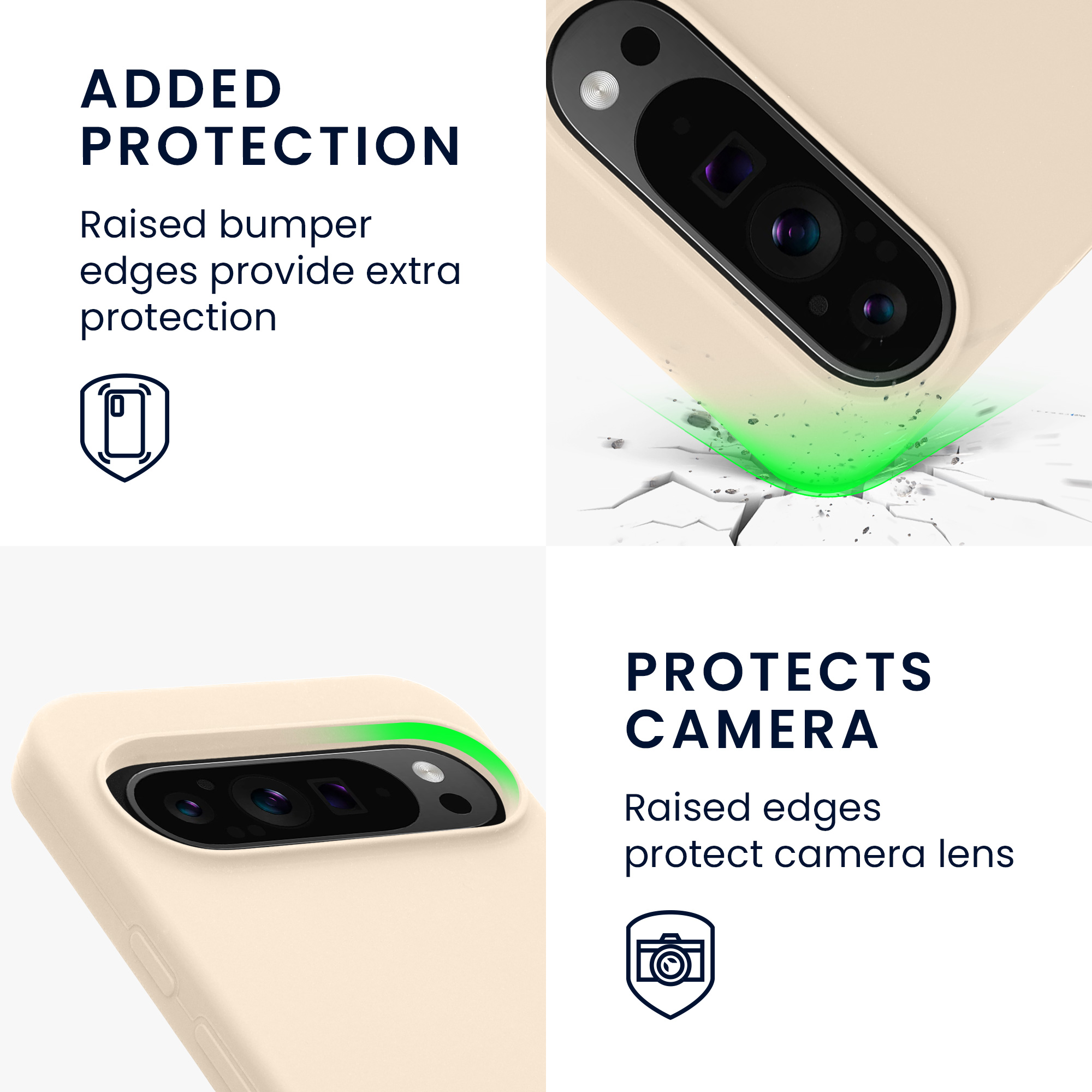 Kryt na mobil kwmobile pro Google Pixel 9 Pro XL / Google Pixel 9 Pro / Google Pixel 9 - Cream