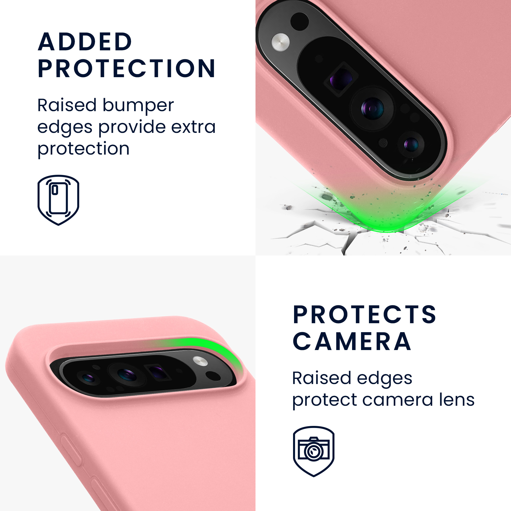 Kryt na mobil kwmobile pro Google Pixel 9 Pro XL / Google Pixel 9 Pro / Google Pixel 9 - růžová