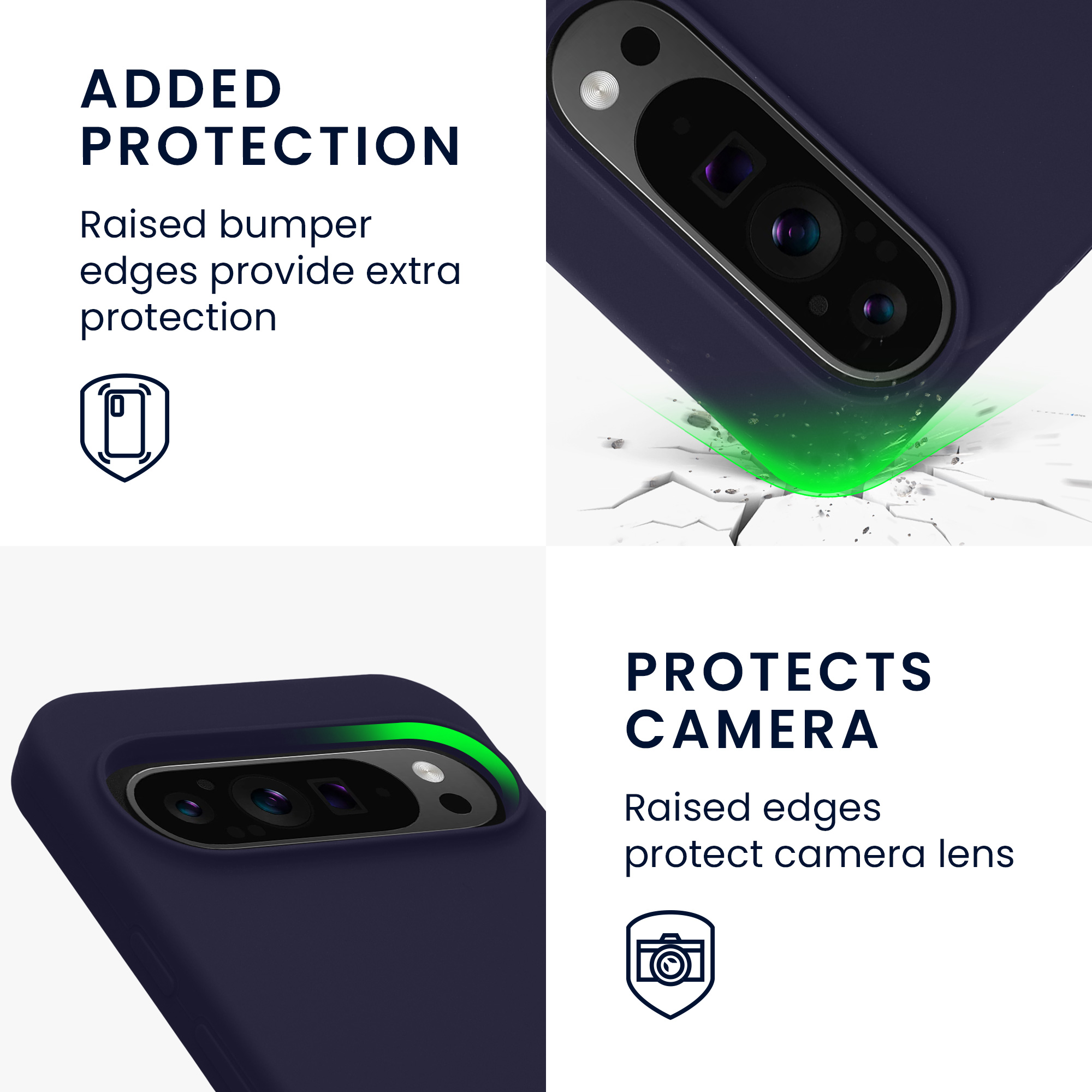 Kryt na mobil kwmobile pro Google Pixel 9 Pro XL / Google Pixel 9 Pro / Google Pixel 9 - tmavě modrá