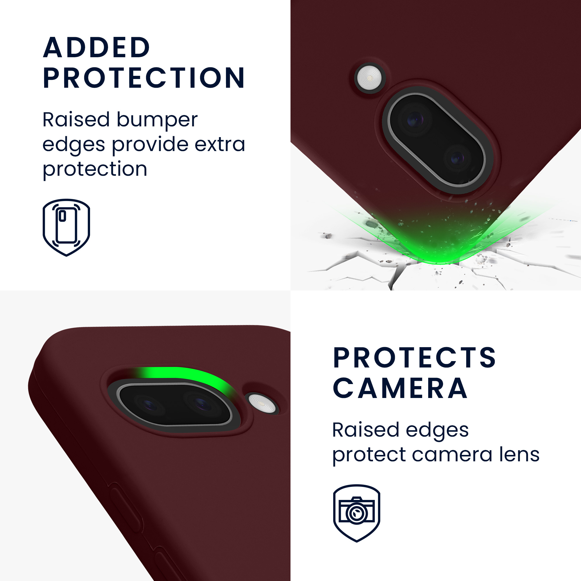 Pouzdro pro Google Pixel 9a kwmobile silikonové - vínově fialová