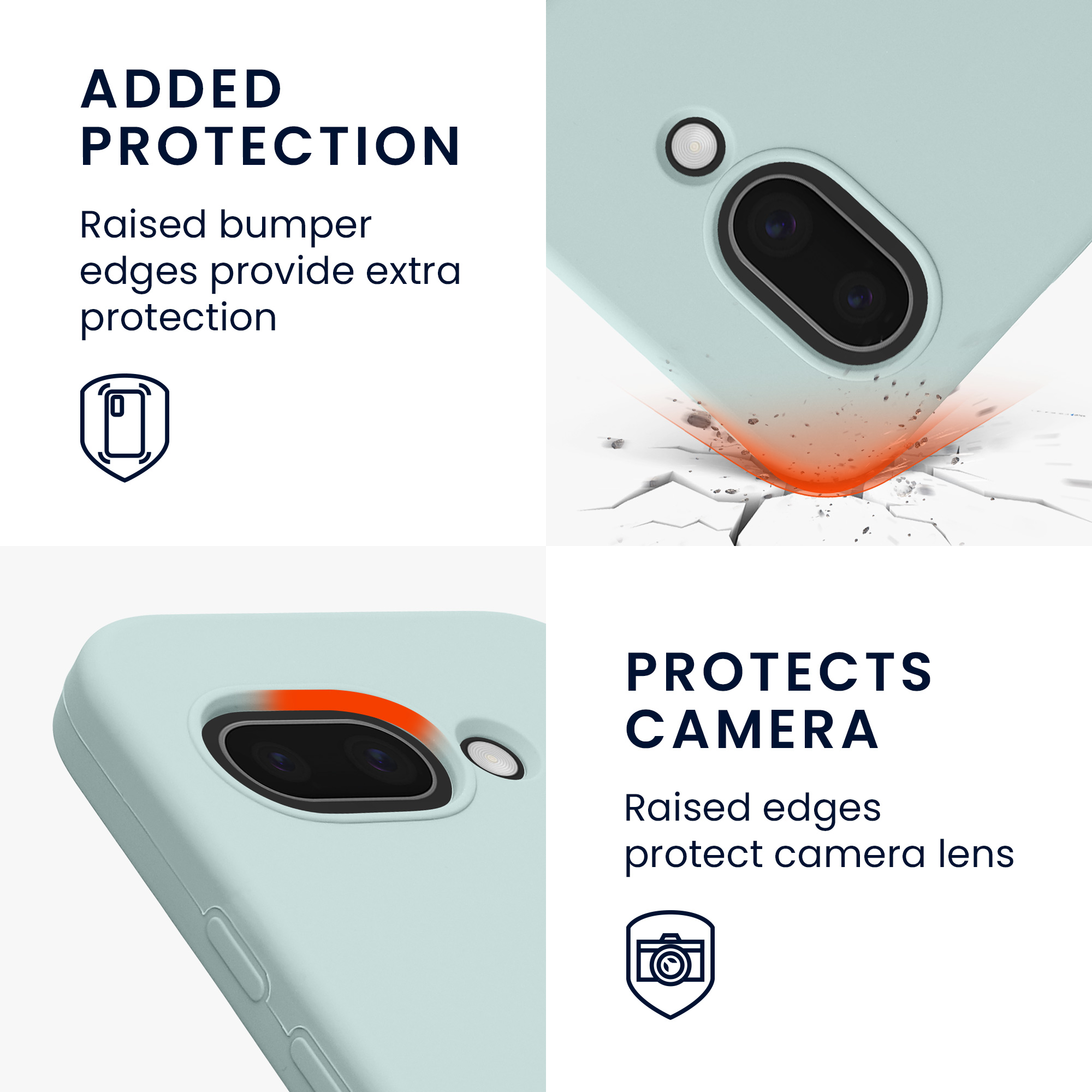 Pouzdro pro Google Pixel 9a kwmobile silikonové - světle mátová