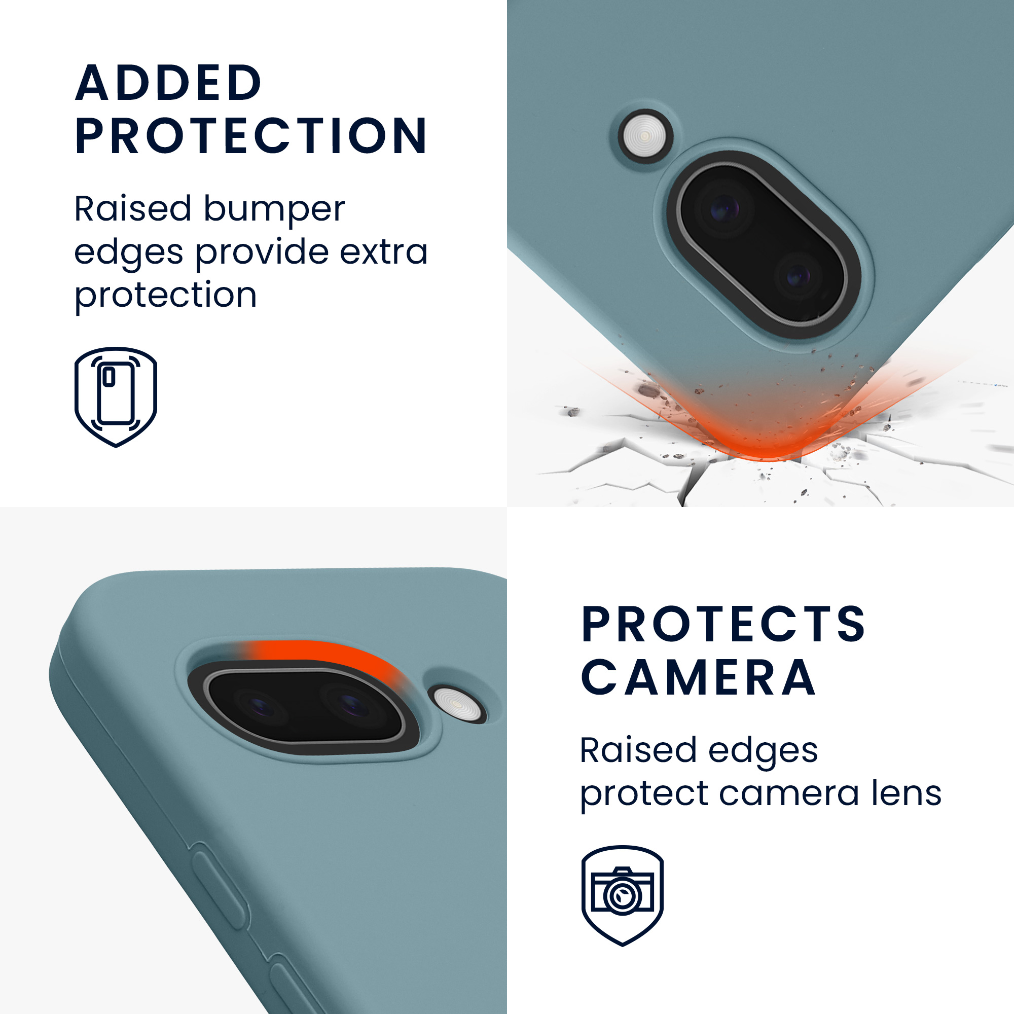 Silikonový kryt kwmobile pro Google Pixel 9a - kamenná