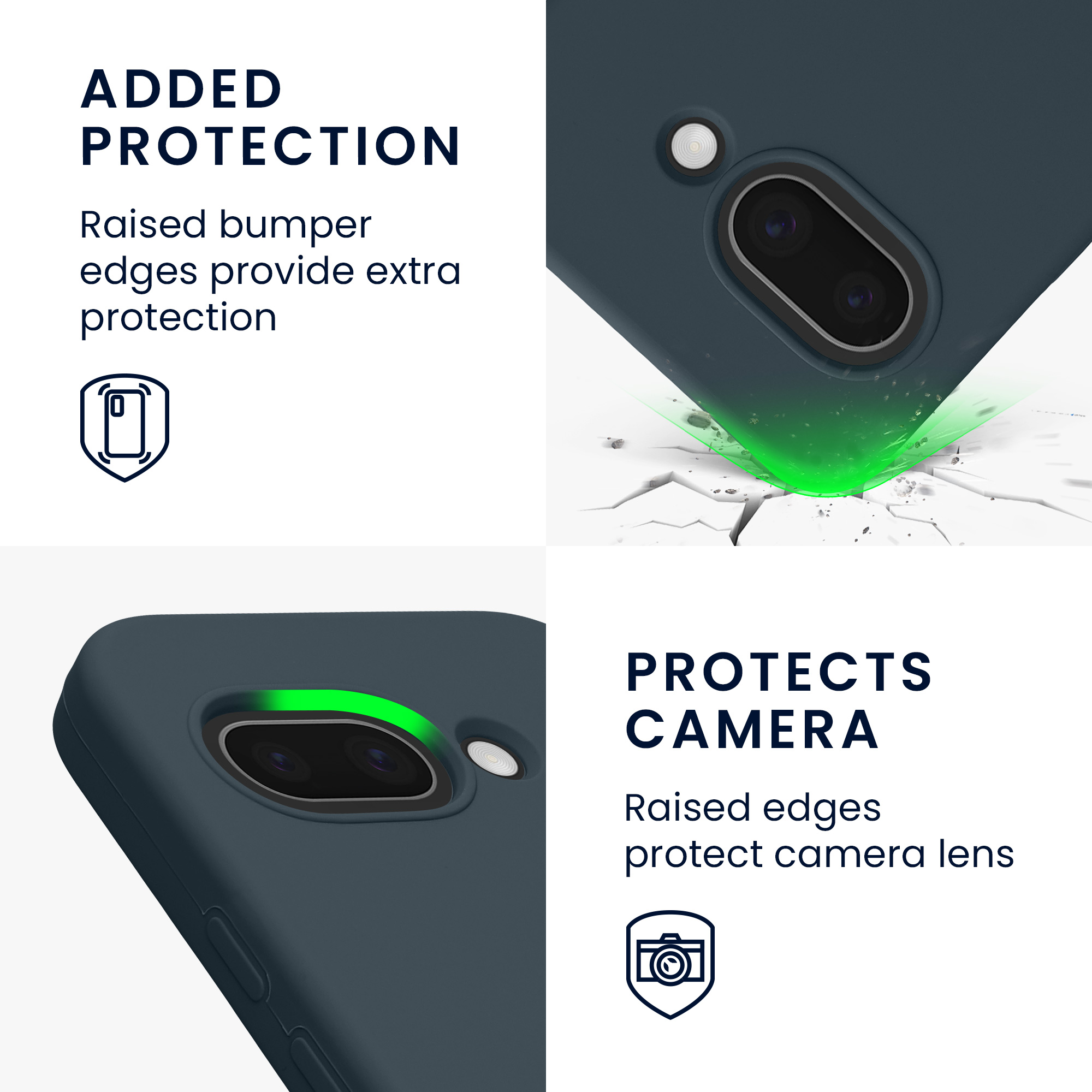Silikonový kryt kwmobile pro Google Pixel 9a - tmavě šedá