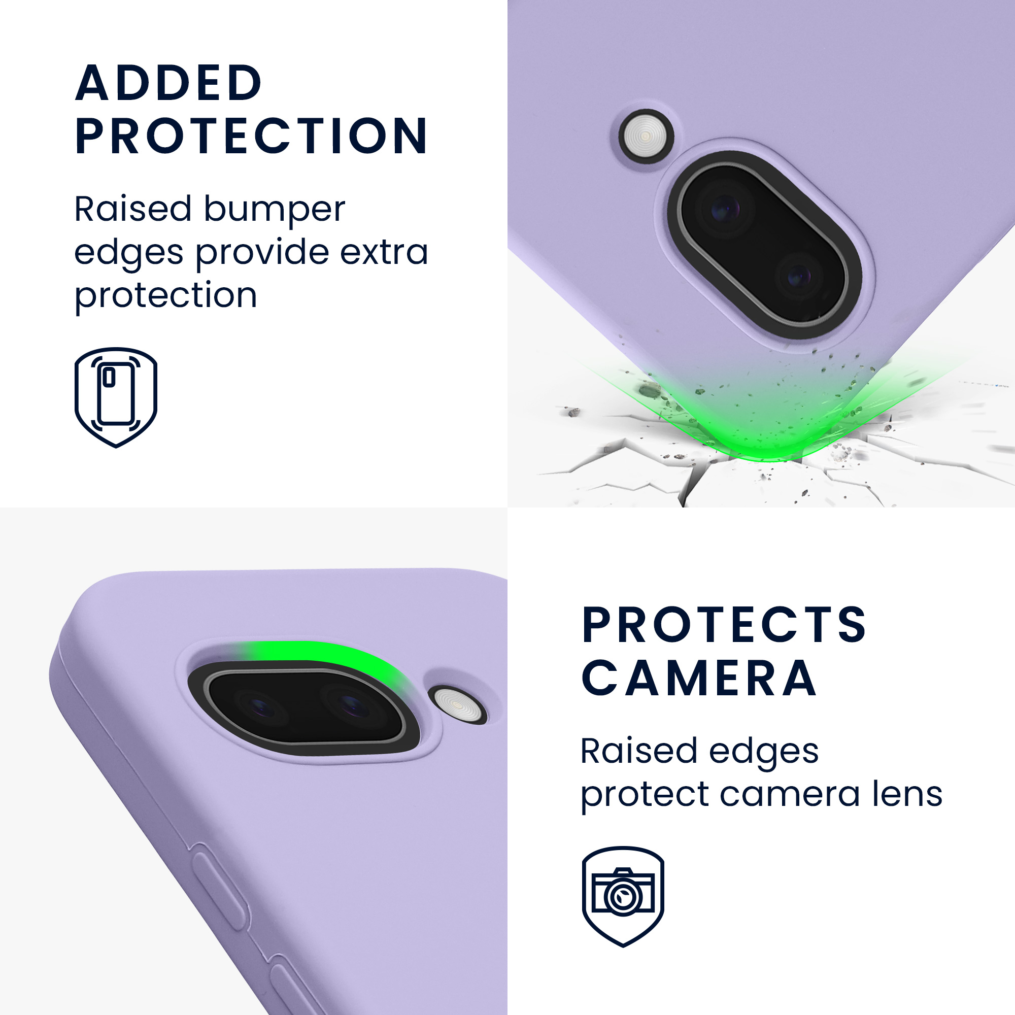 Silikonový kryt kwmobile pro Google Pixel 9a - levandulová