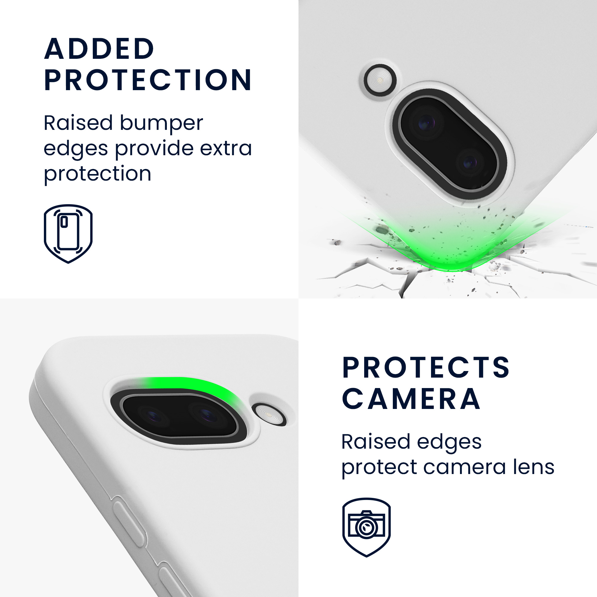 Pouzdro pro Google Pixel 9a kwmobile silikonové - matná bílá