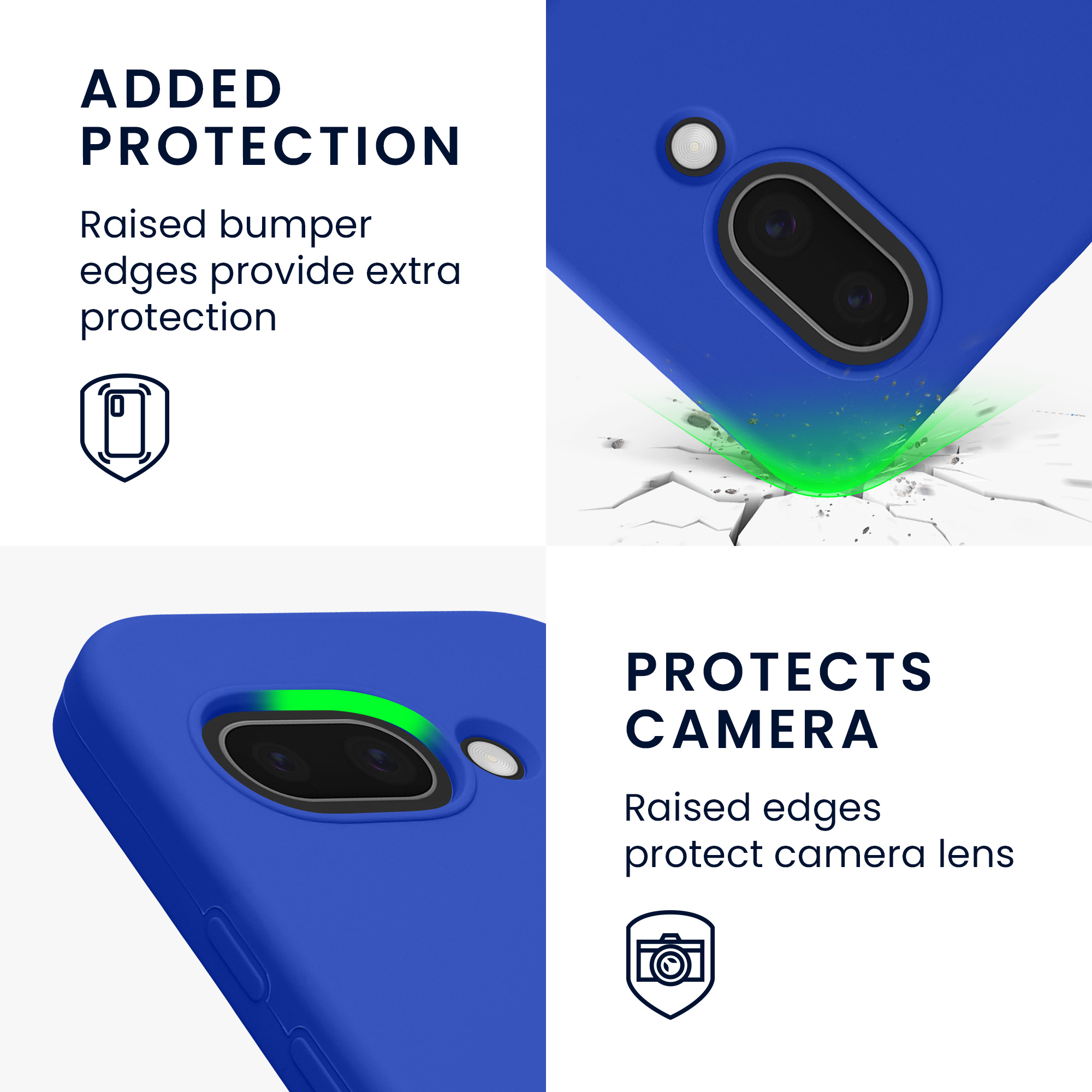 Silikonový kryt kwmobile pro Google Pixel 9a - baltská modrá