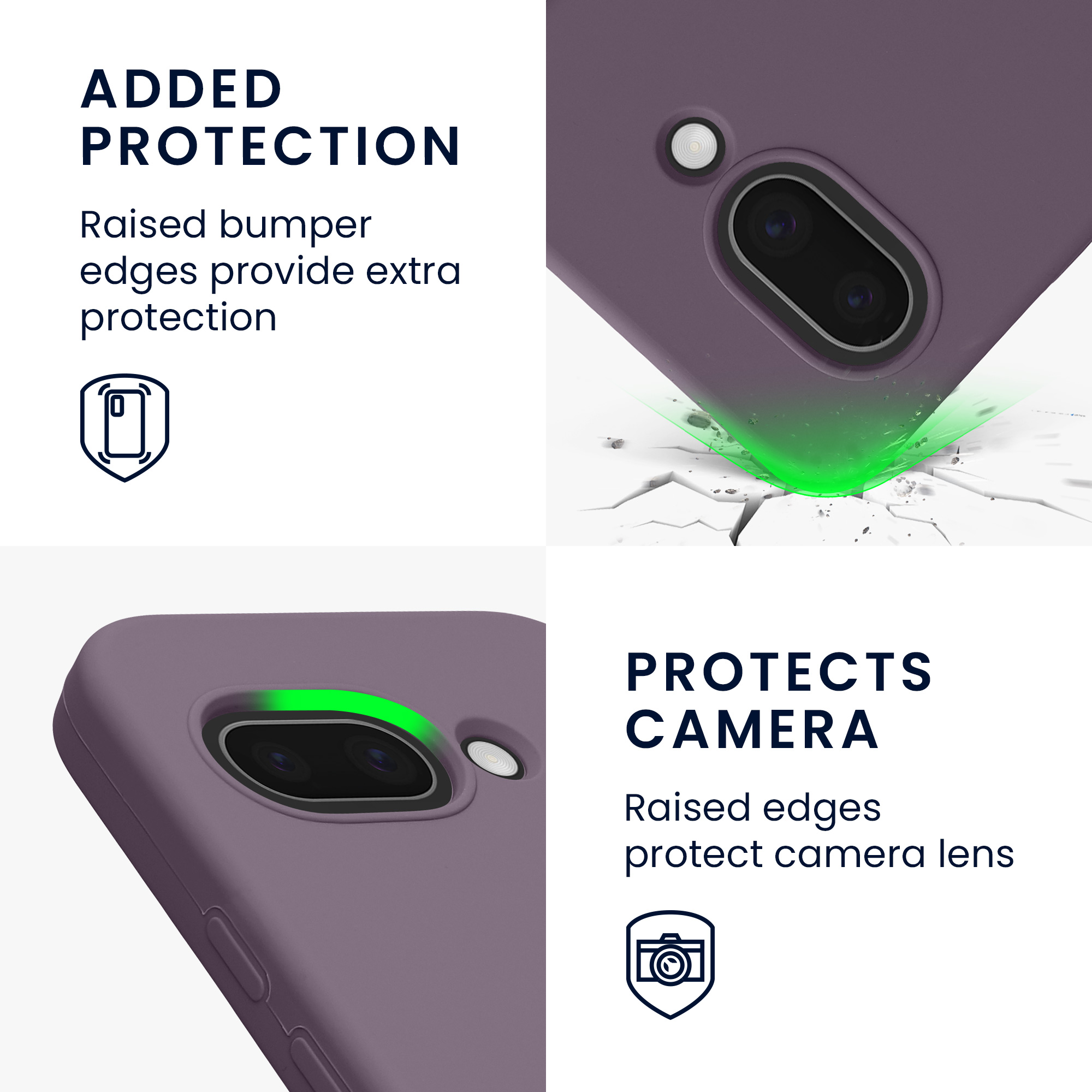 Silikonový kryt kwmobile pro Google Pixel 9a - světle fialová