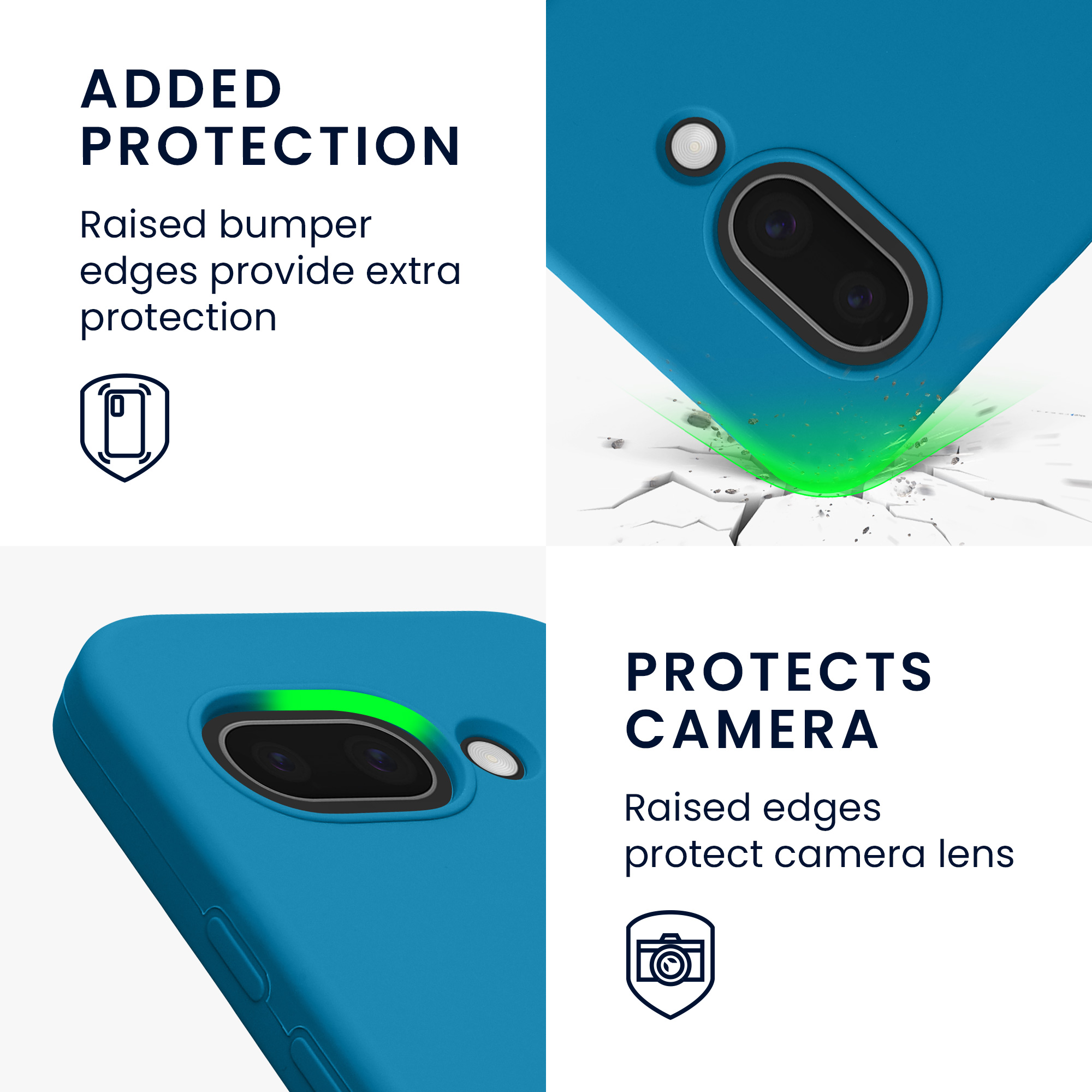 Pouzdro pro Google Pixel 9a kwmobile silikonové - karibská modrá