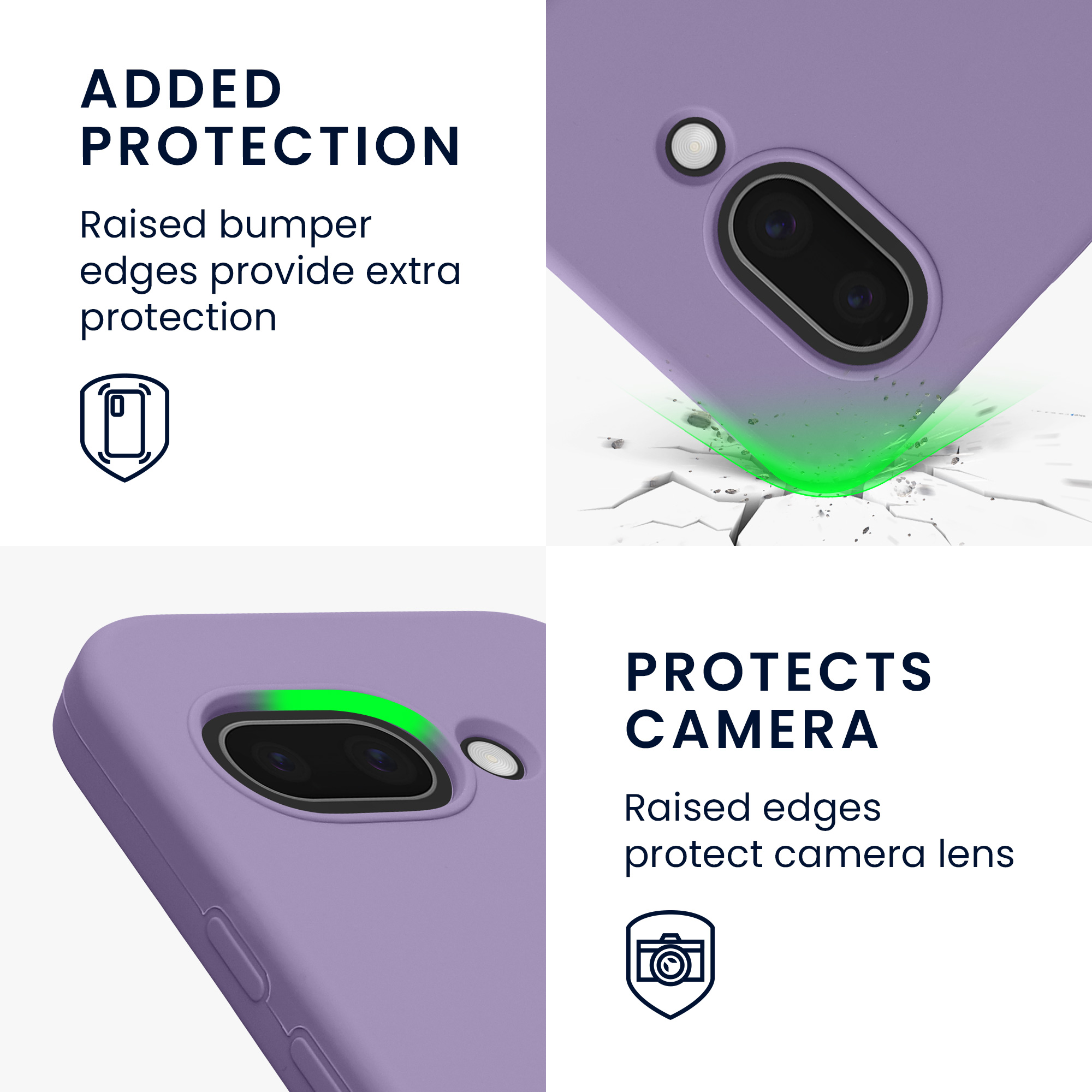 Silikonový kryt kwmobile pro Google Pixel 9a - fialová