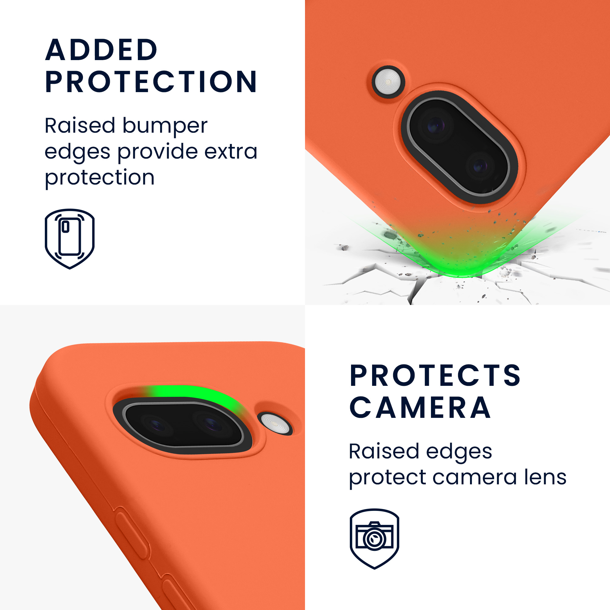 Pouzdro pro Google Pixel 9a kwmobile silikonové - letní oranžová