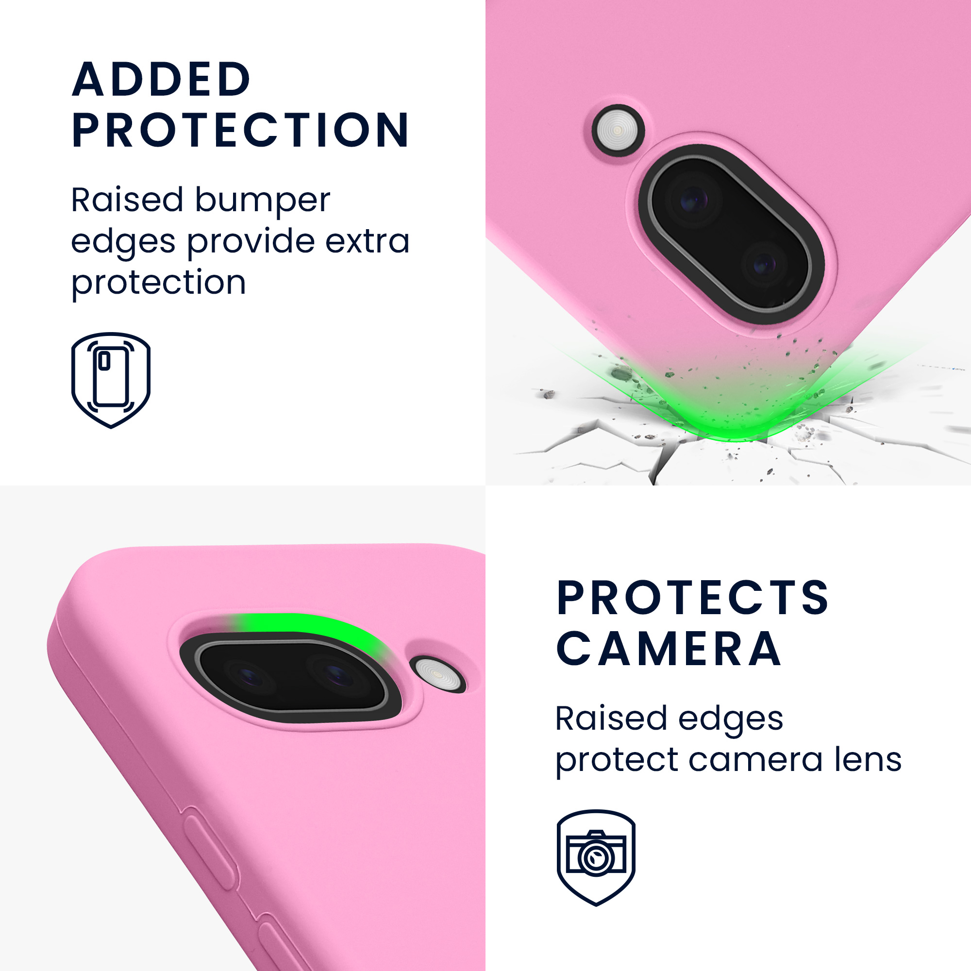 Pouzdro pro Google Pixel 9a kwmobile silikonové - růžová levandulová