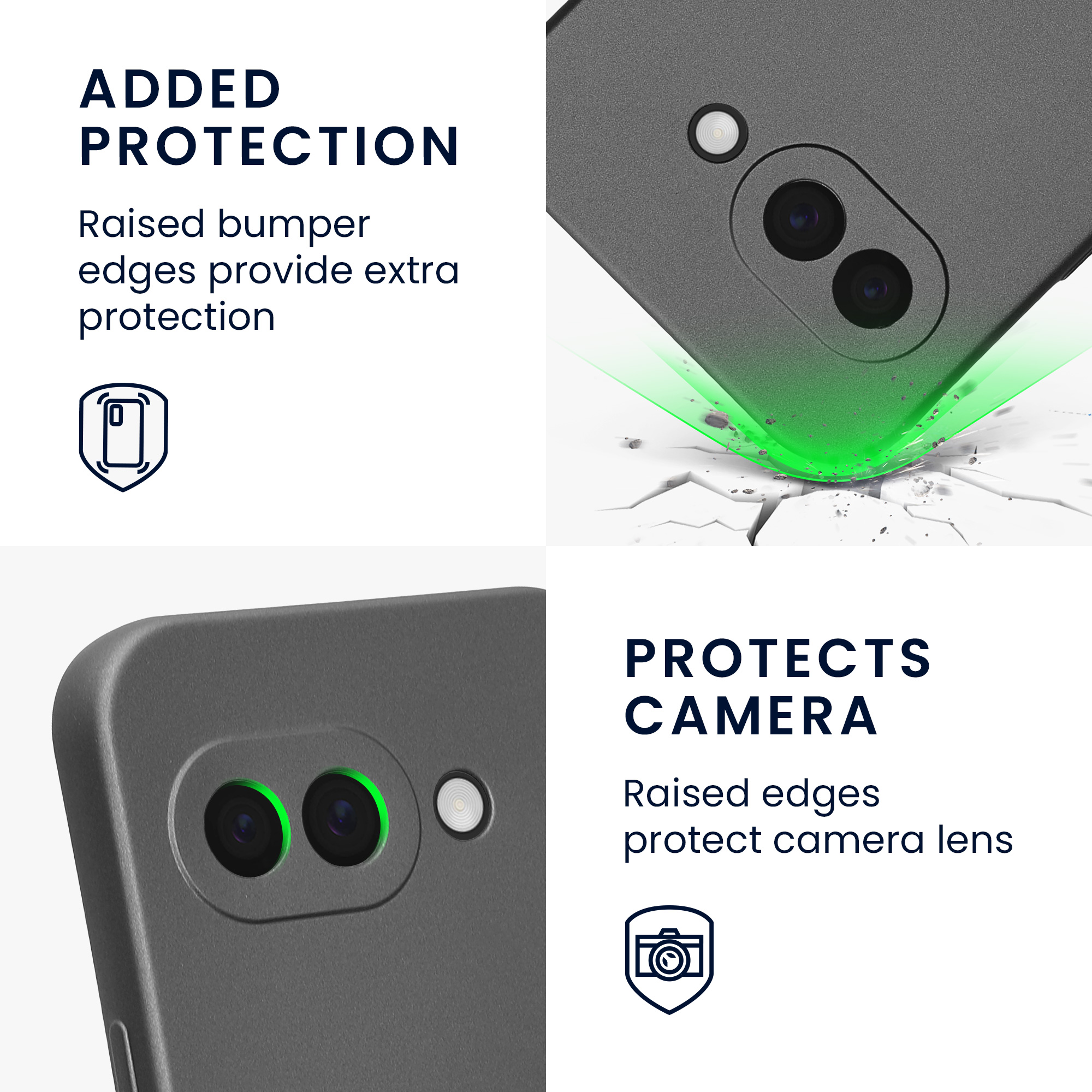Silikonový kryt kwmobile pro Google Pixel 9a - šedá
