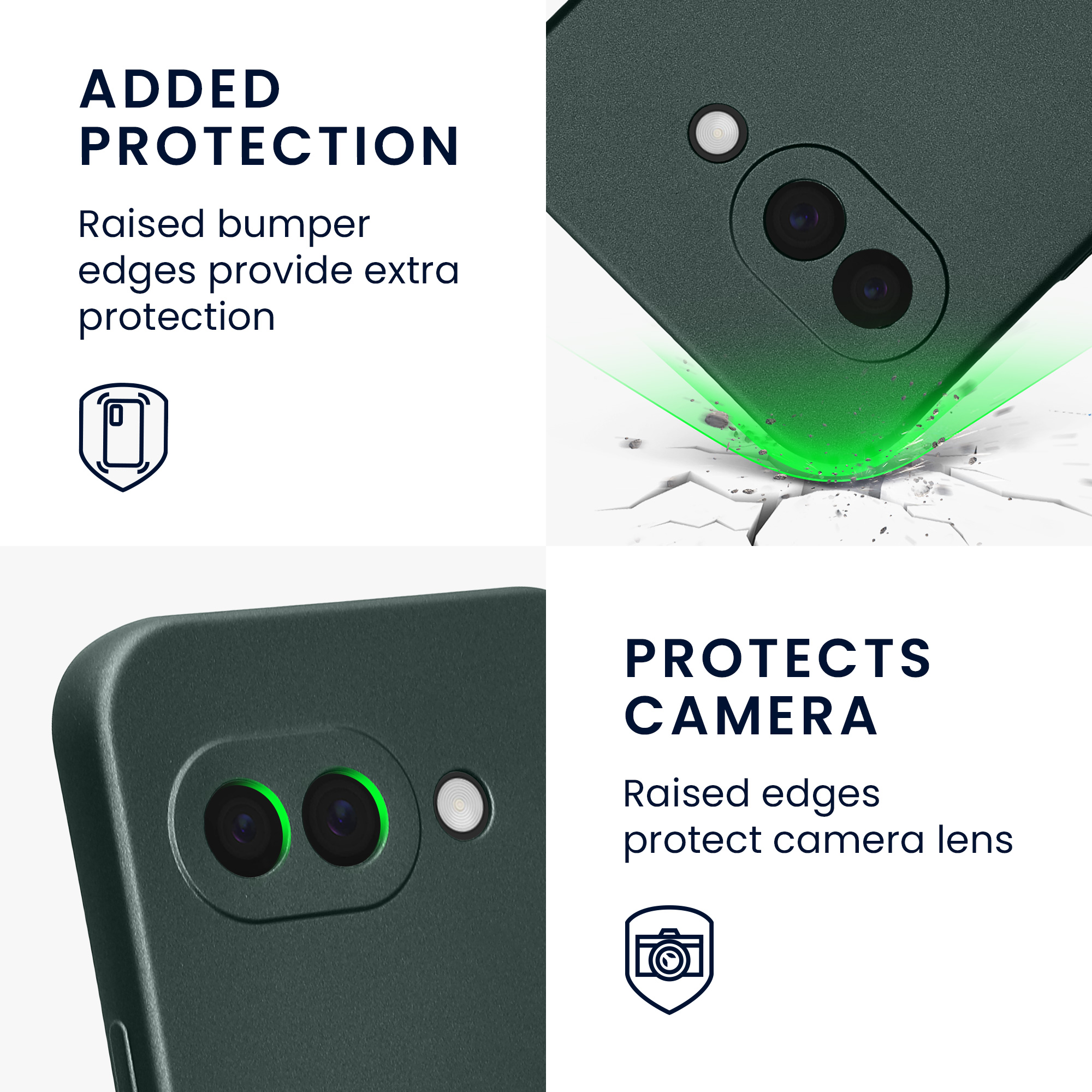 Silikonový kryt kwmobile pro Google Pixel 9a - metallic teal