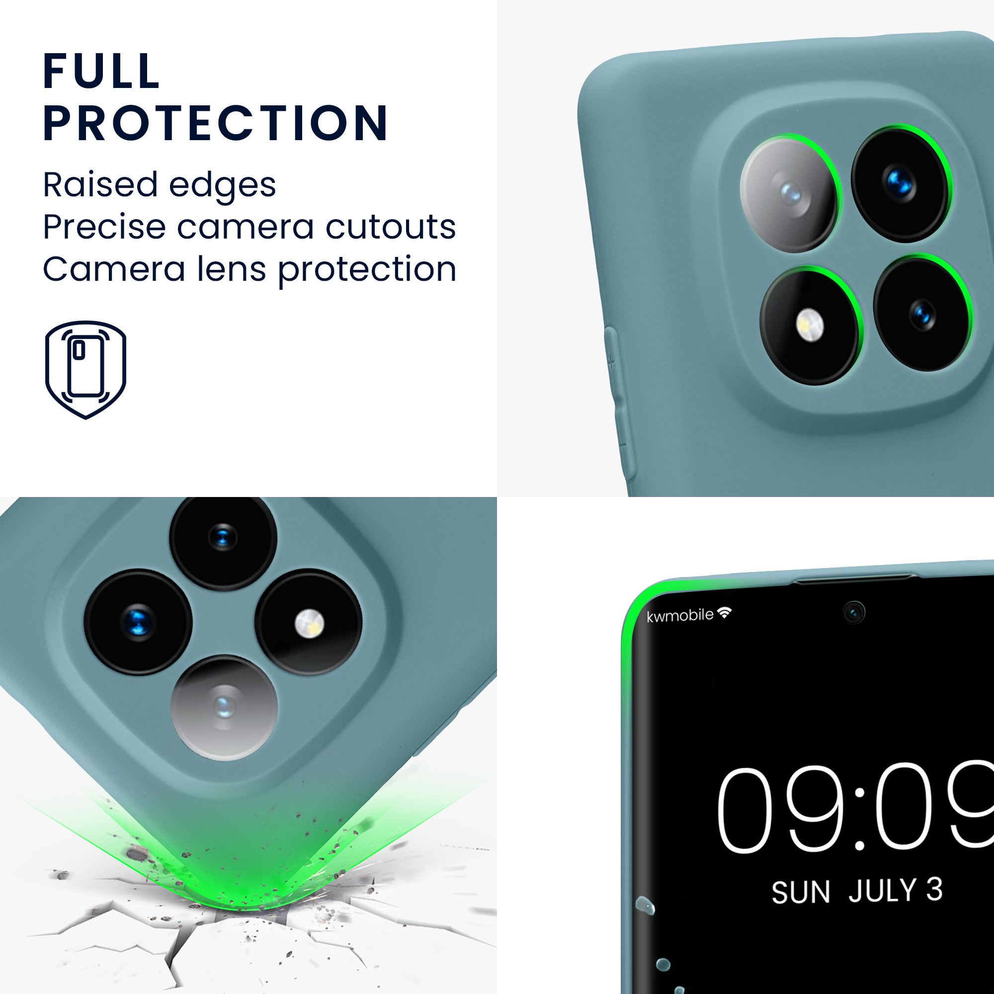 Kryt Xiaomi Redmi Note 14 Pro+ 5G silikonový TPU červená kwmobile
