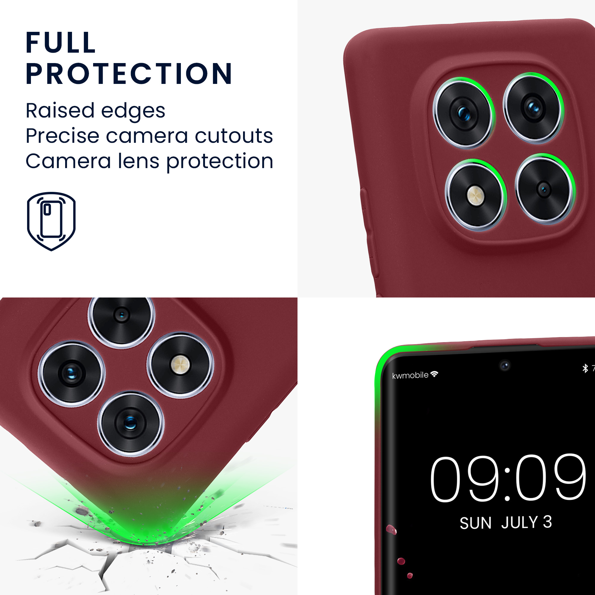 Pouzdro pro Xiaomi Redmi Note 14 Pro 5G / Poco X7 kwmobile tenké TPU - vínově fialová