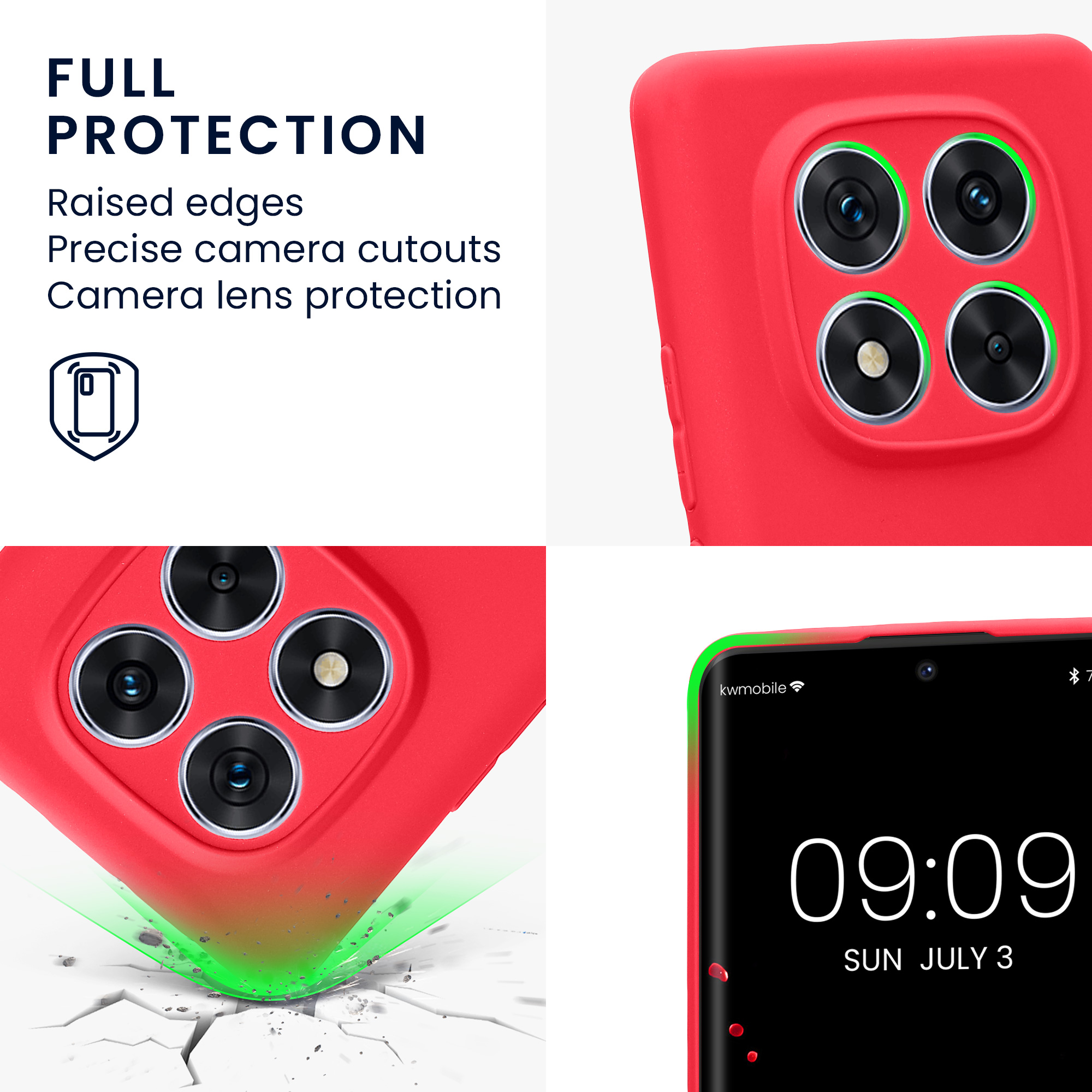 Kryt Xiaomi Redmi Note 14 Pro 5G silikonový TPU růžová kwmobile
