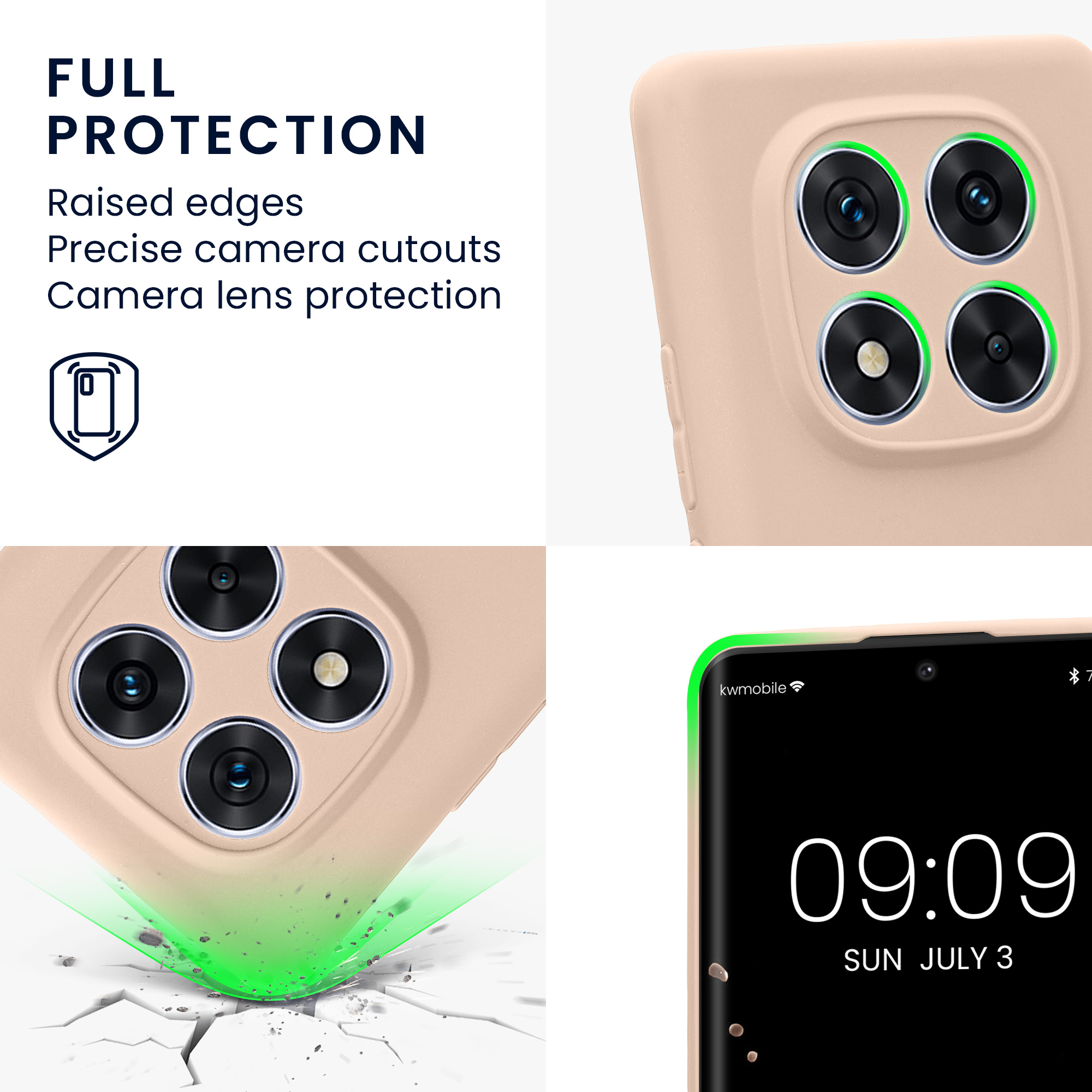 Kryt Xiaomi Redmi Note 14 Pro 5G silikonový TPU kokosová - vícebarevná kwmobile
